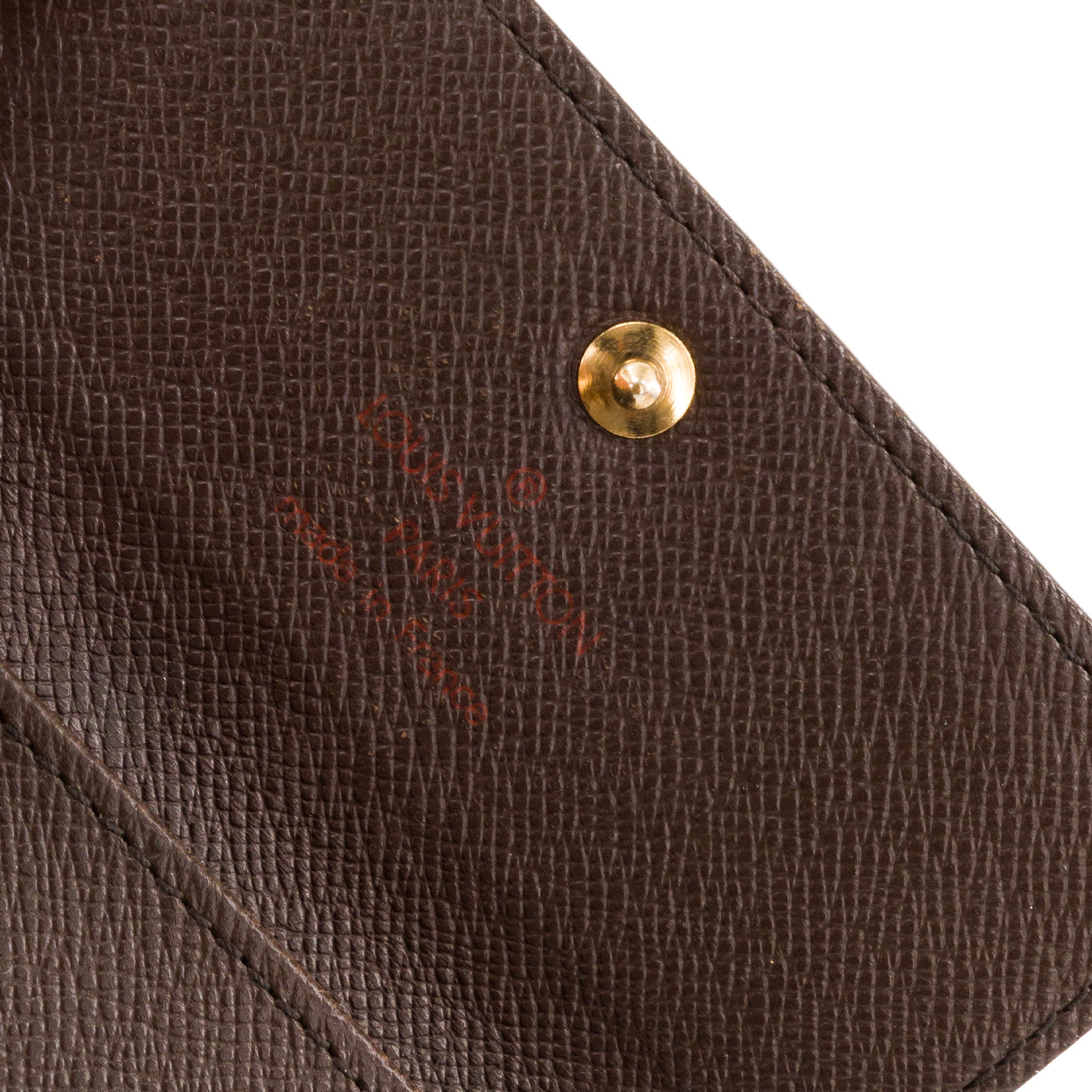 LOUIS VUITTON - Pochette 4 Clés Louis Vuitton en toile enduite damier ébène vintage