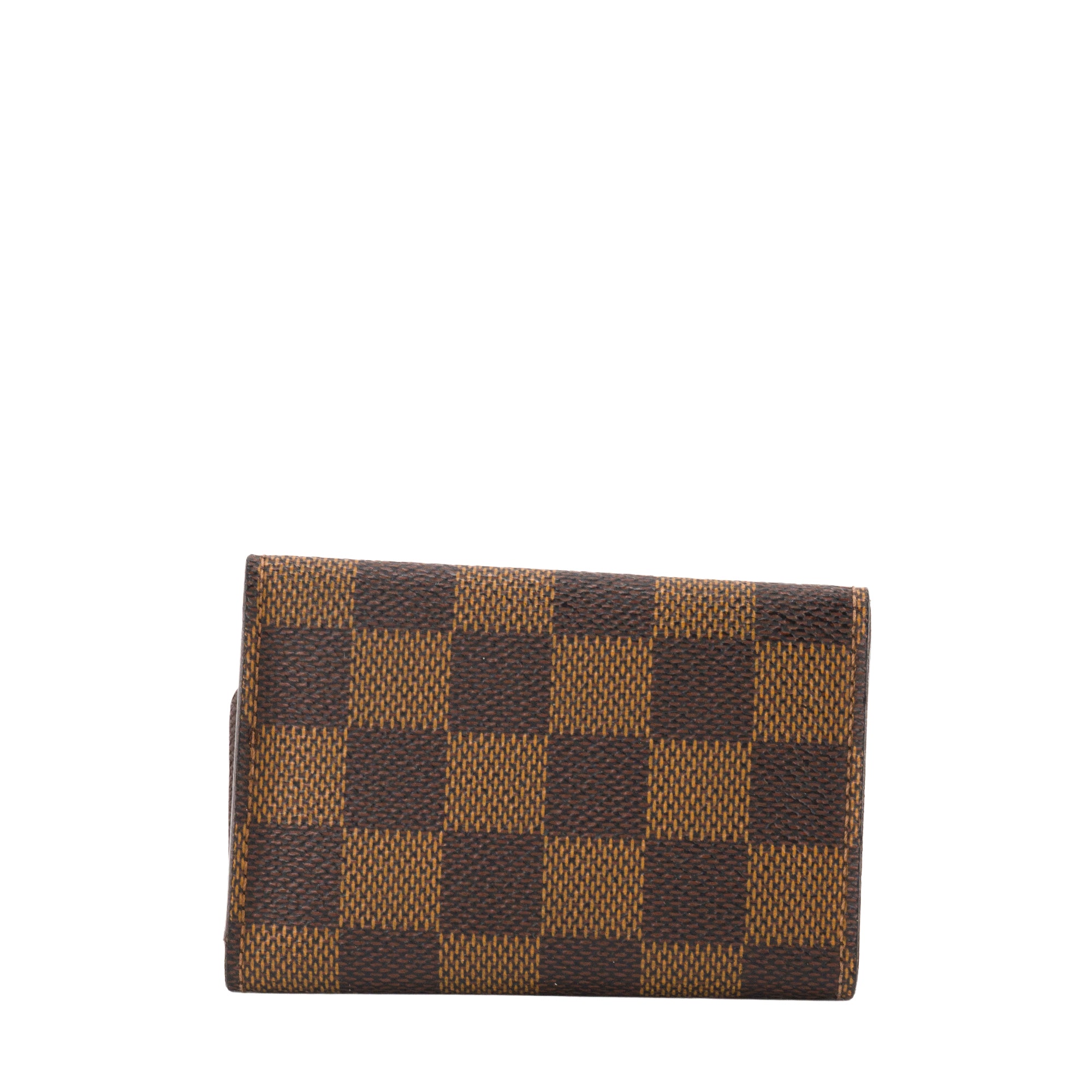 LOUIS VUITTON - Pochette 6 Clés Louis Vuitton en toile enduite damier ébène vintage
