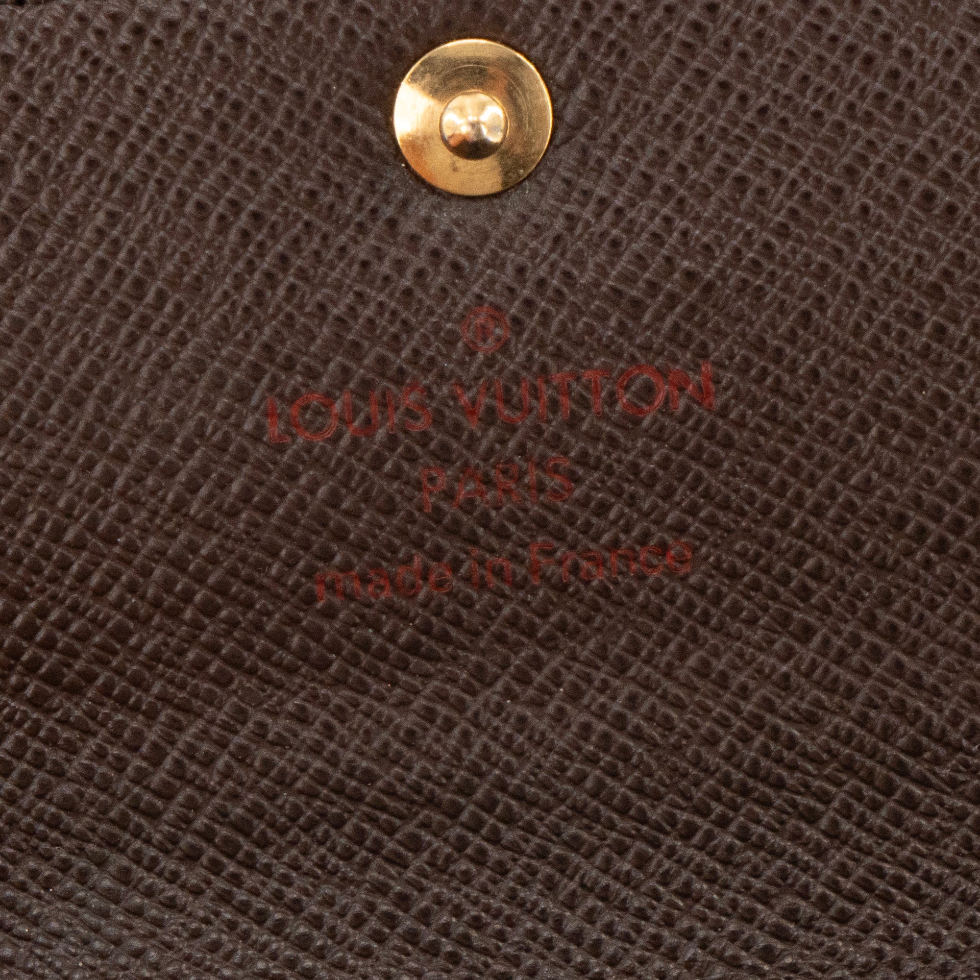 LOUIS VUITTON - Pochette 6 Clés Louis Vuitton en toile enduite damier ébène