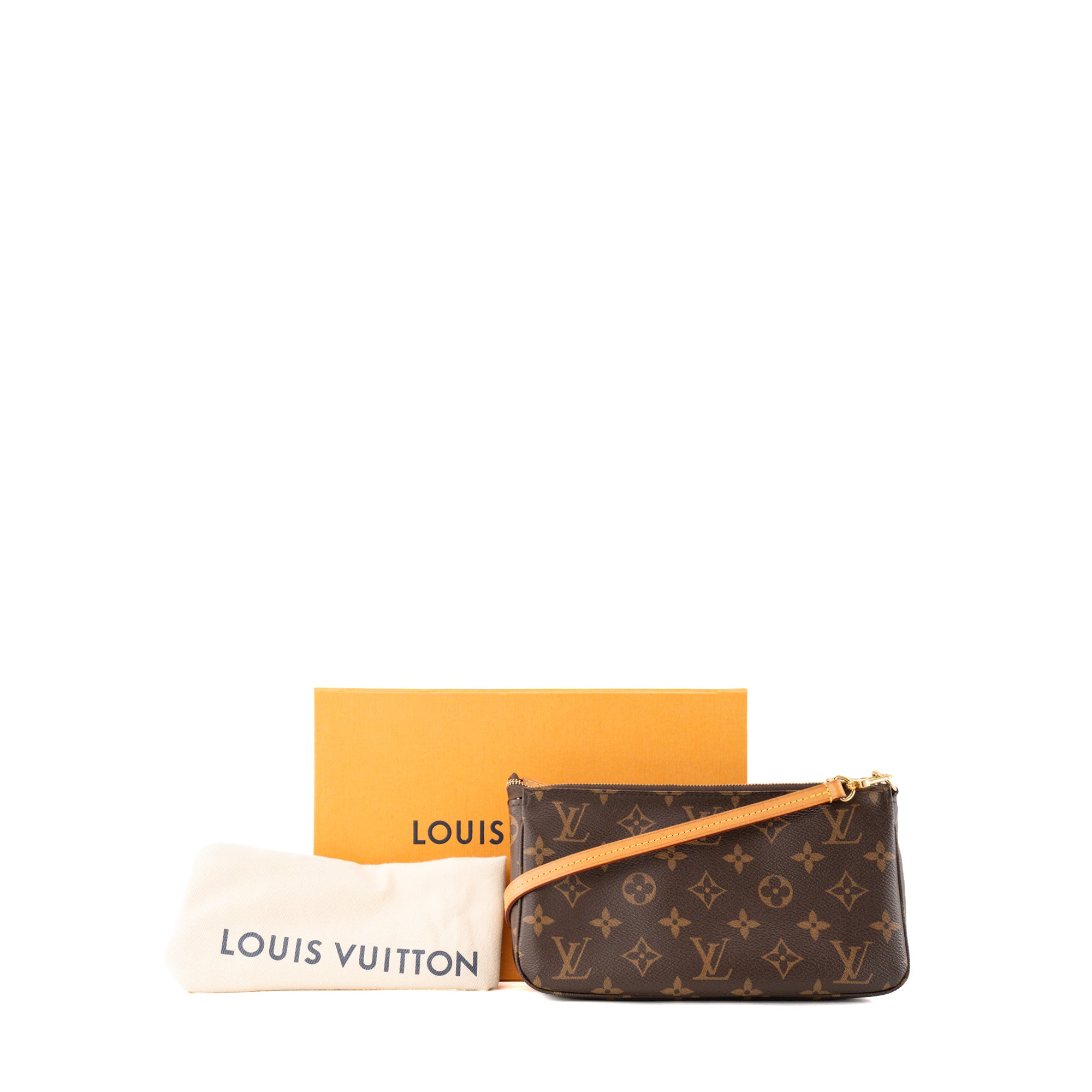 LOUIS VUITTON - Pochette accessoires Louis Vuitton en toile enduite monogrammée