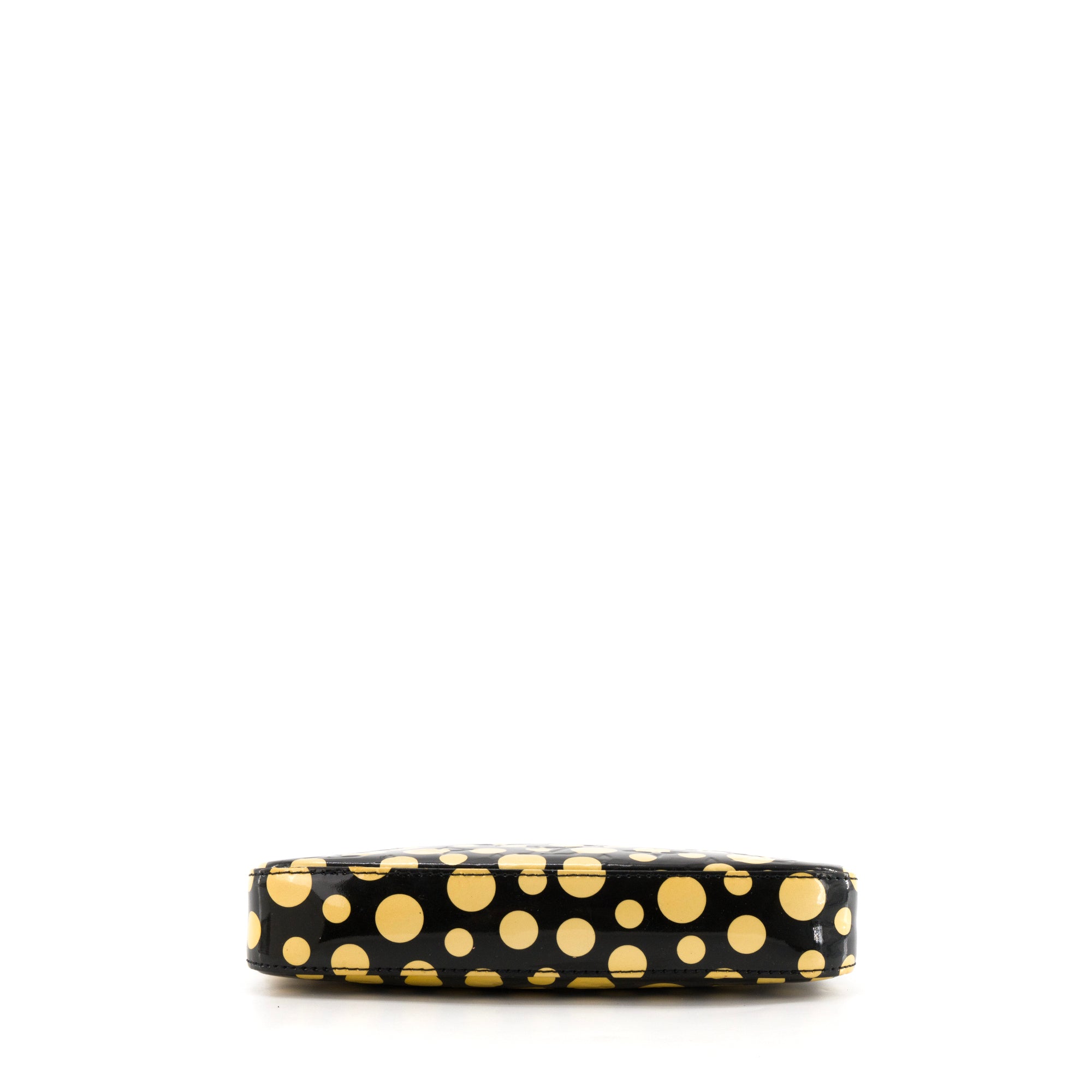 LOUIS VUITTON - Pochette Accessoire NM Louis Vuitton x Yayoi Kusama en cuir verni noir et jaune édition limitée