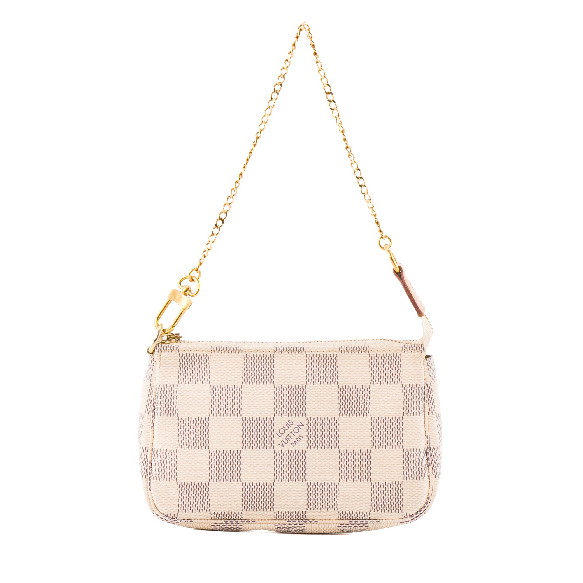 LOUIS VUITTON - Pochette Accessoires Mini Louis Vuitton en toile damier azur