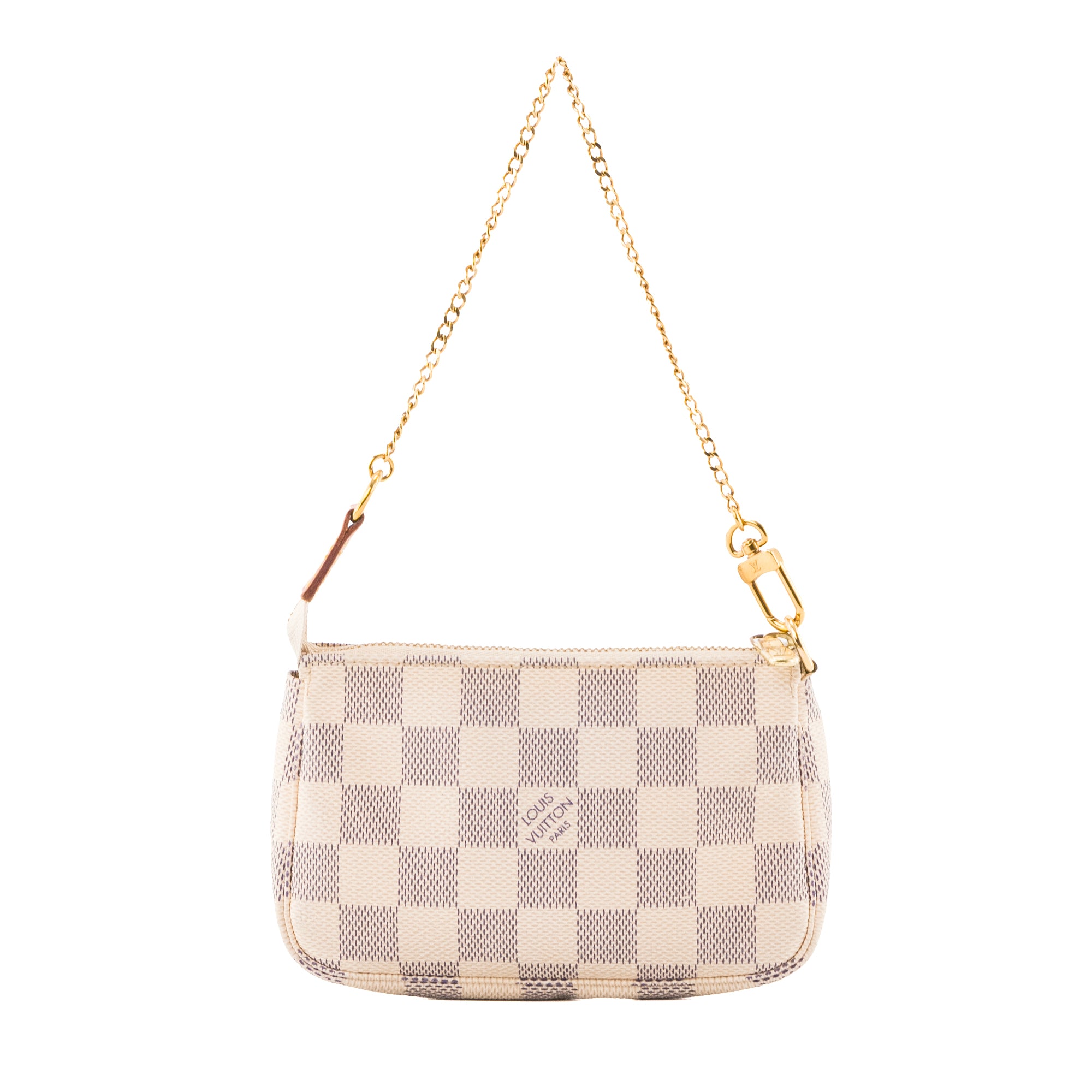 LOUIS VUITTON - Pochette Accessoires Mini Louis Vuitton en toile damier azur