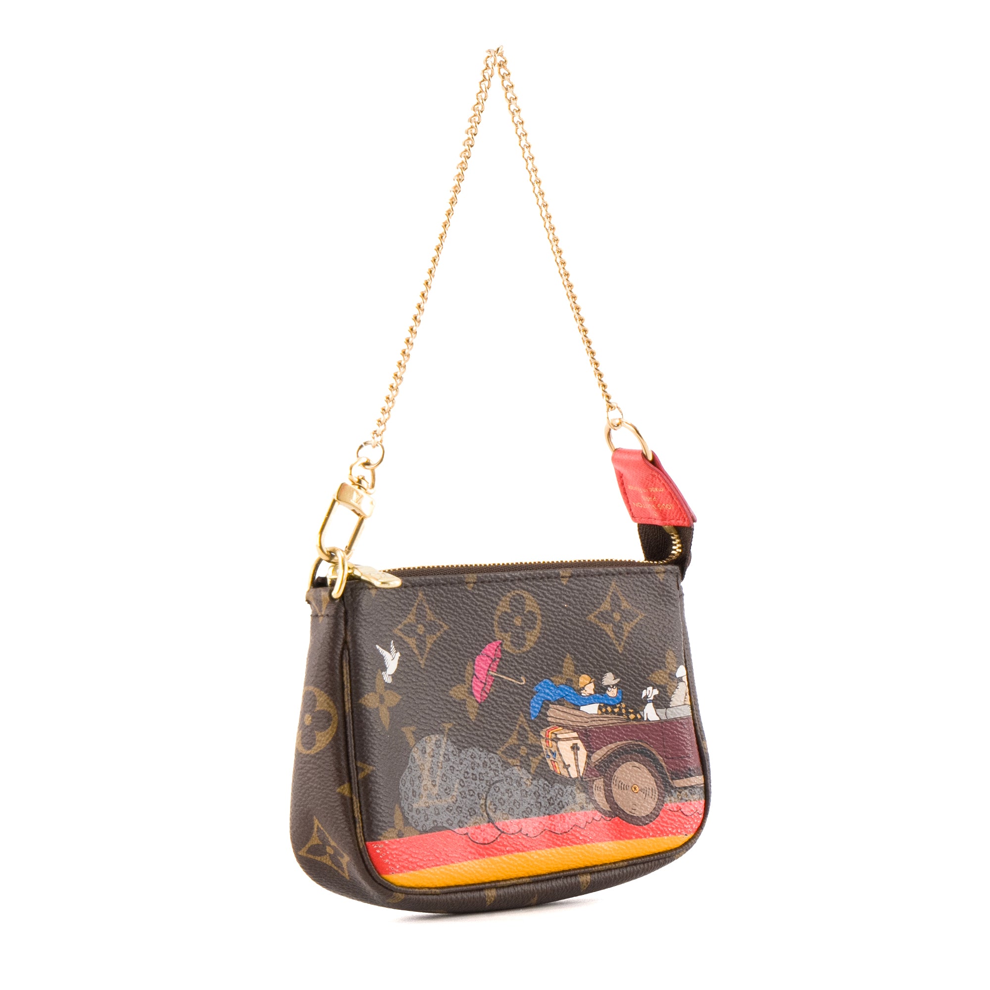 LOUIS VUITTON - Pochette Accessoires Mini Louis Vuitton en toile enduite monogrammée édition limitée