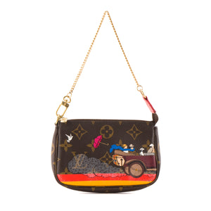 LOUIS VUITTON - Pochette Accessoires Mini Louis Vuitton en toile enduite monogrammée édition limitée