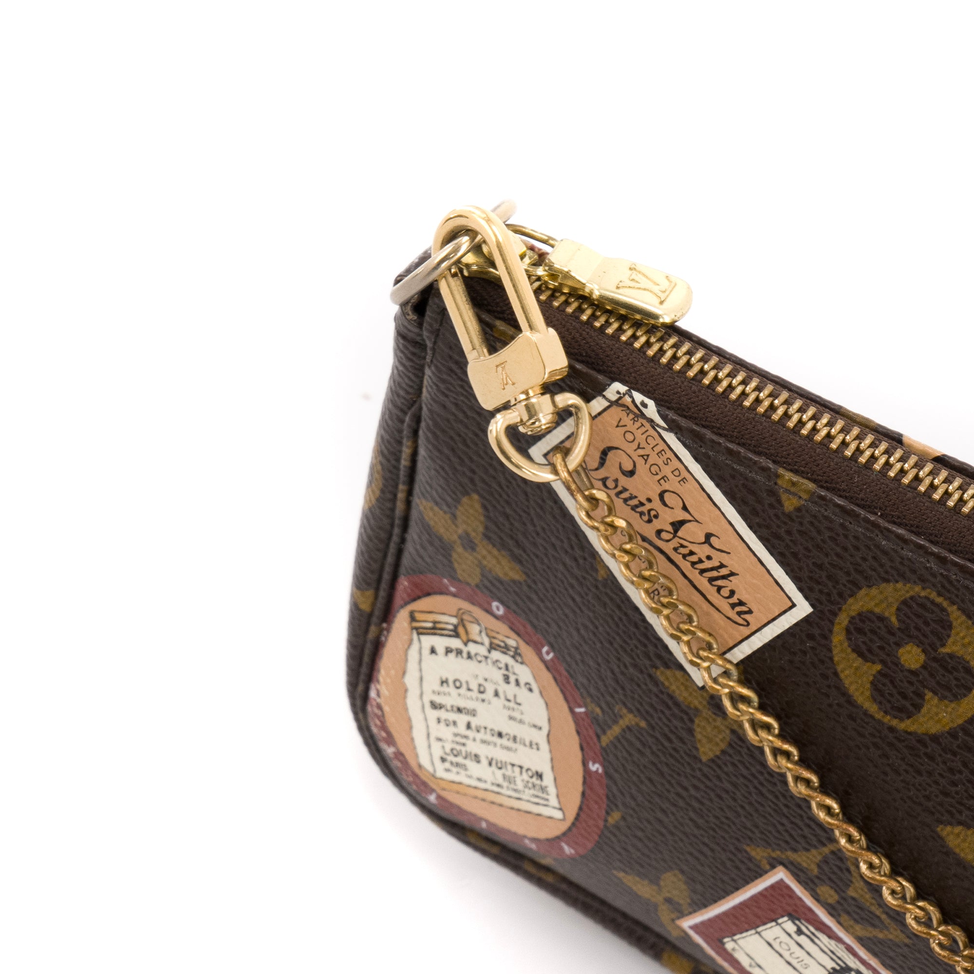 LOUIS VUITTON - Pochette Accessoire Mini Louis Vuitton en toile enduite monogrammée édition limitée