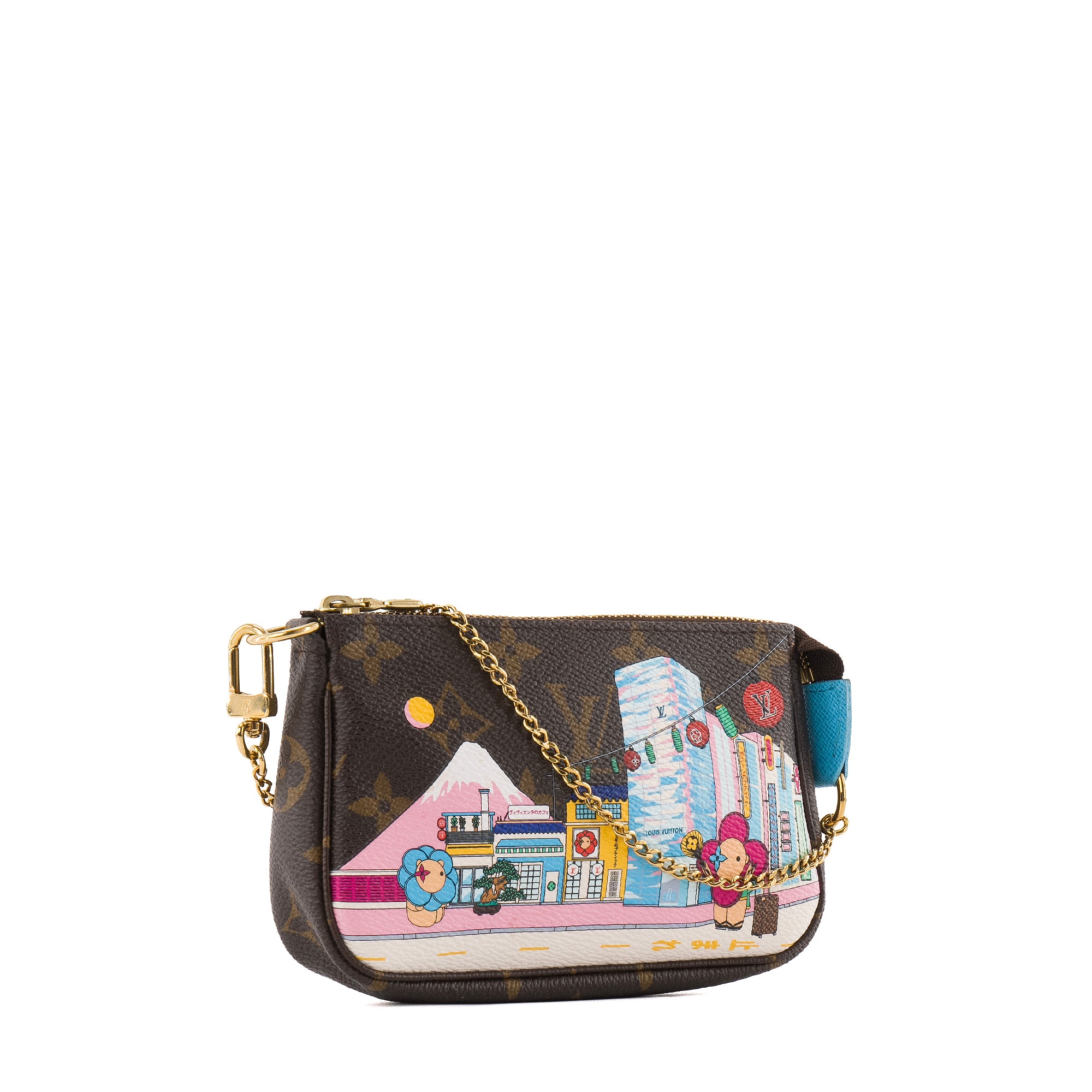 LOUIS VUITTON - Pochette Accessoire mini Louis Vuitton en toile enduite monogrammée édition limitée