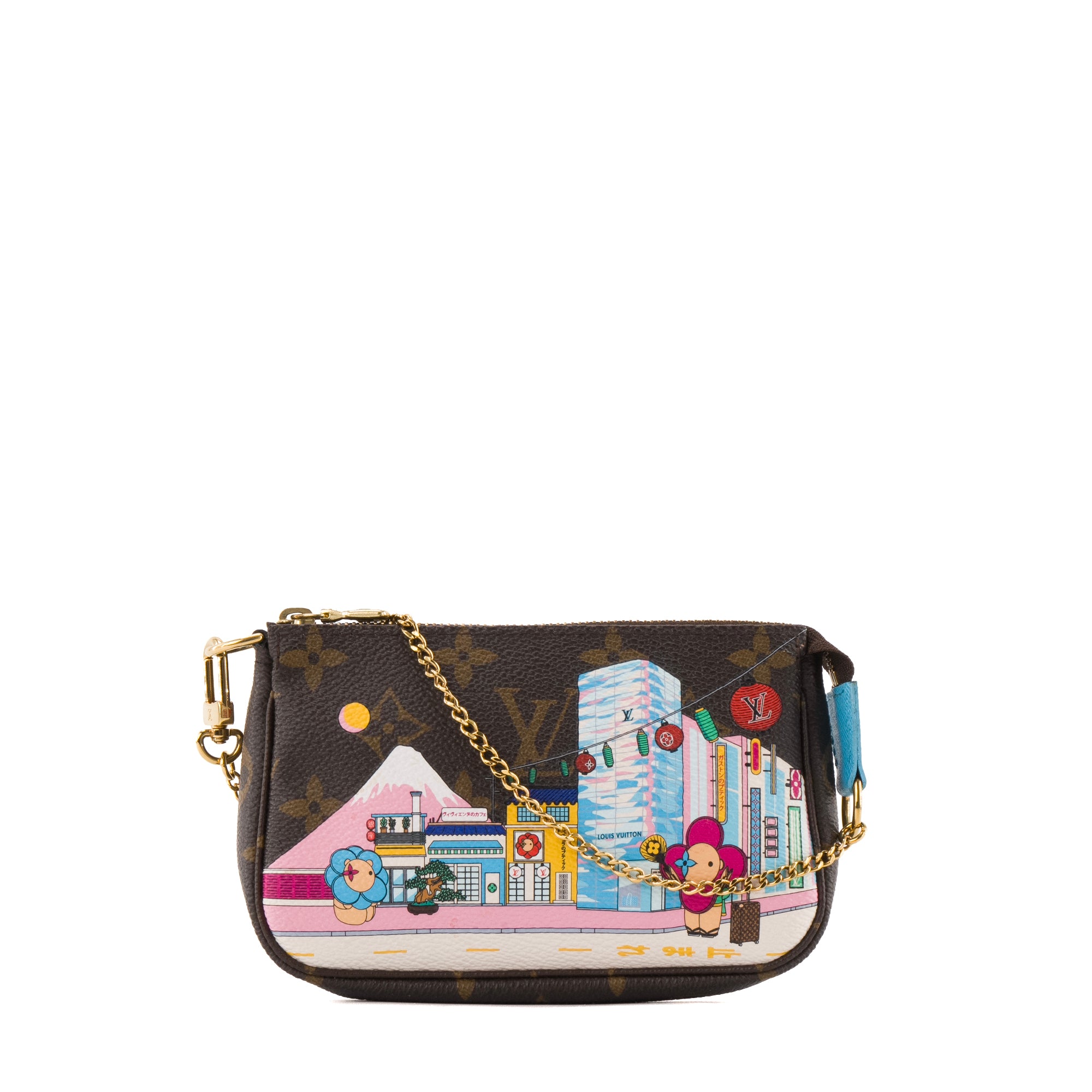 LOUIS VUITTON - Pochette Accessoire mini Louis Vuitton en toile enduite monogrammée édition limitée