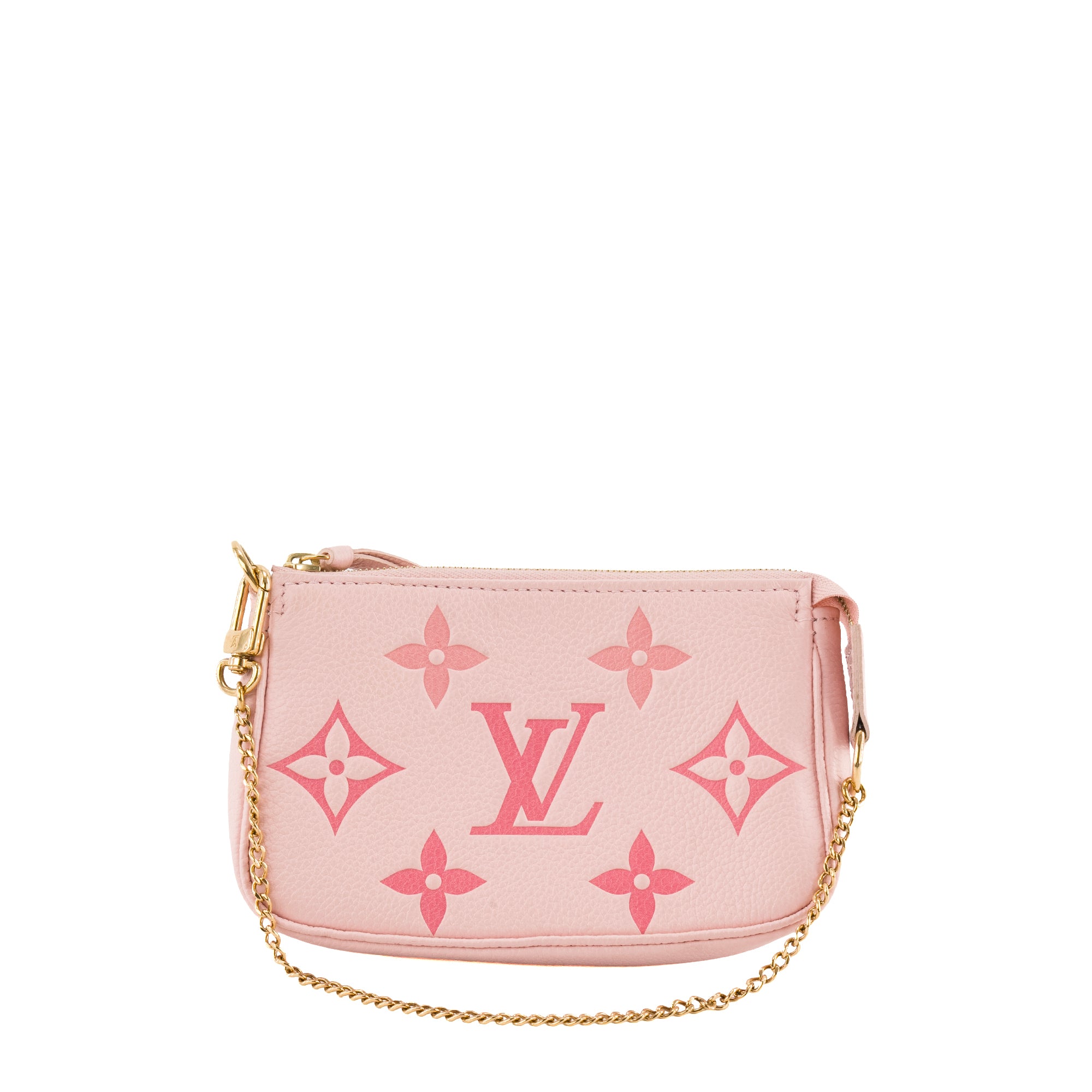 LOUIS VUITTON - Pochette Accessoire Mini Rosebud Louis Vuitton en cuir empreinte rose édition limitée