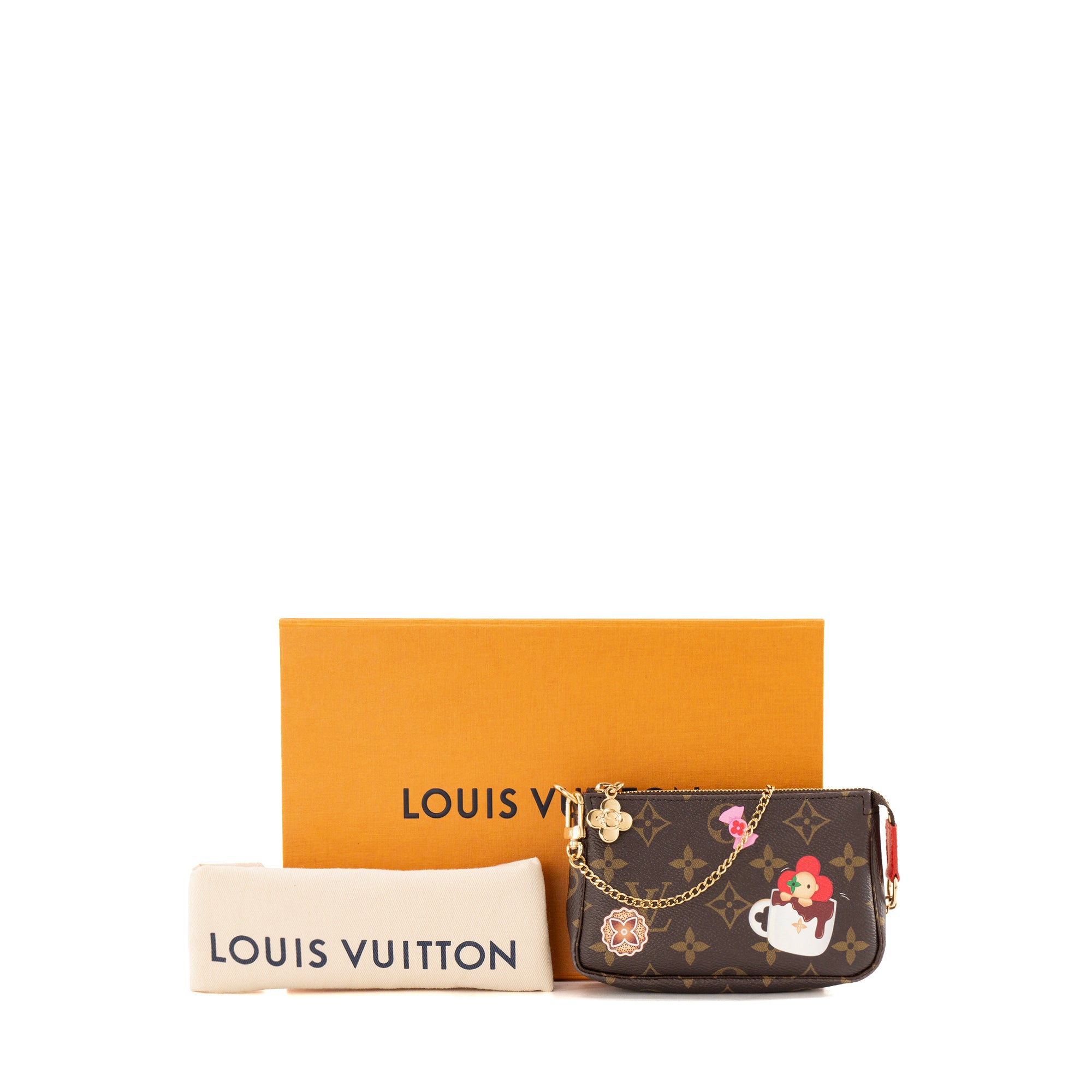 LOUIS VUITTON - Pochette Accessoires Candy Factory mini Louis Vuitton en toile enduite monogrammée édition limitée