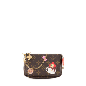 LOUIS VUITTON - Pochette Accessoires Candy Factory mini Louis Vuitton en toile enduite monogrammée édition limitée