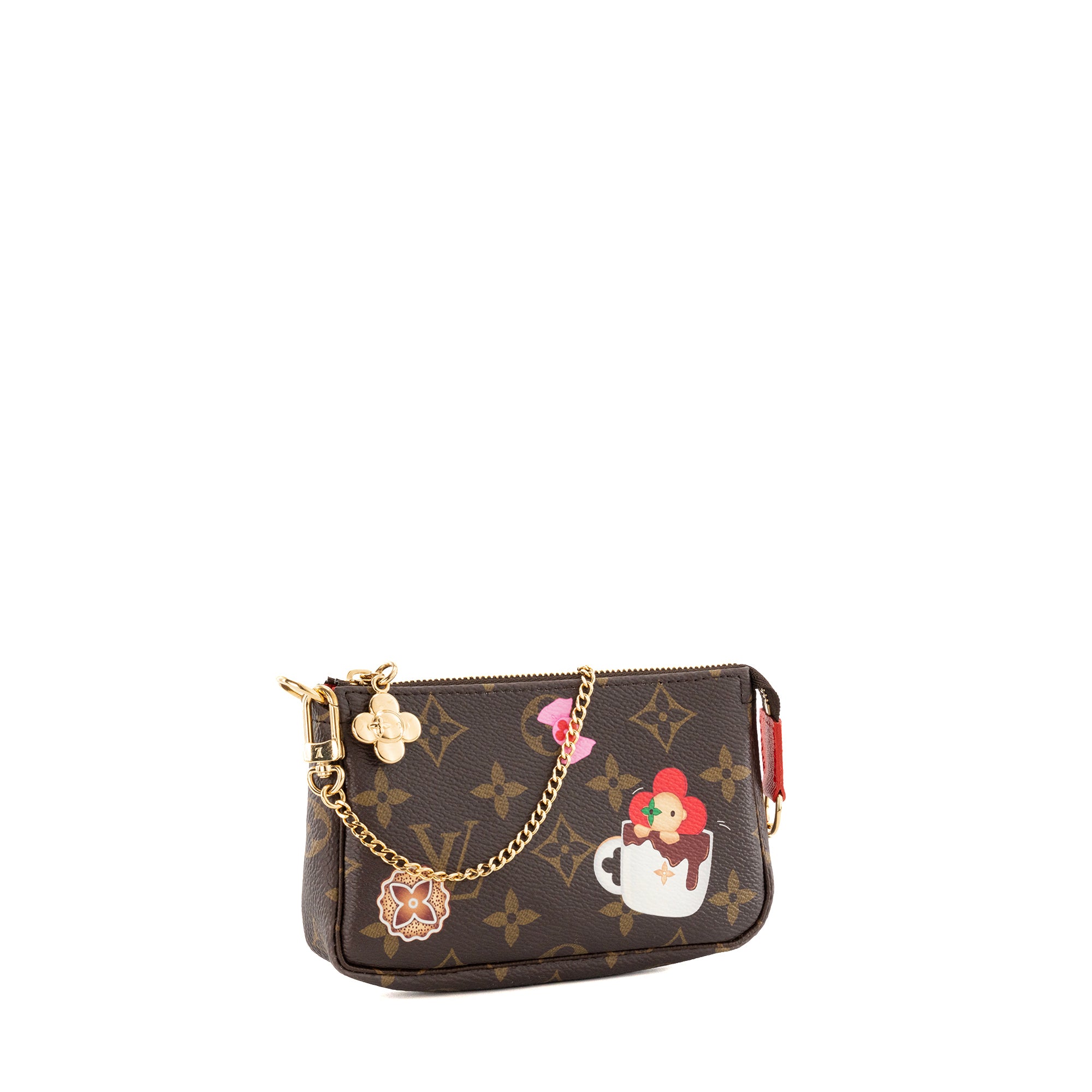 LOUIS VUITTON - Pochette Accessoires Candy Factory mini Louis Vuitton en toile enduite monogrammée édition limitée