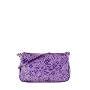 LOUIS VUITTON - Pochette Accessoires Cosmic Blossom Louis Vuitton en cuir verni violet édition limitée