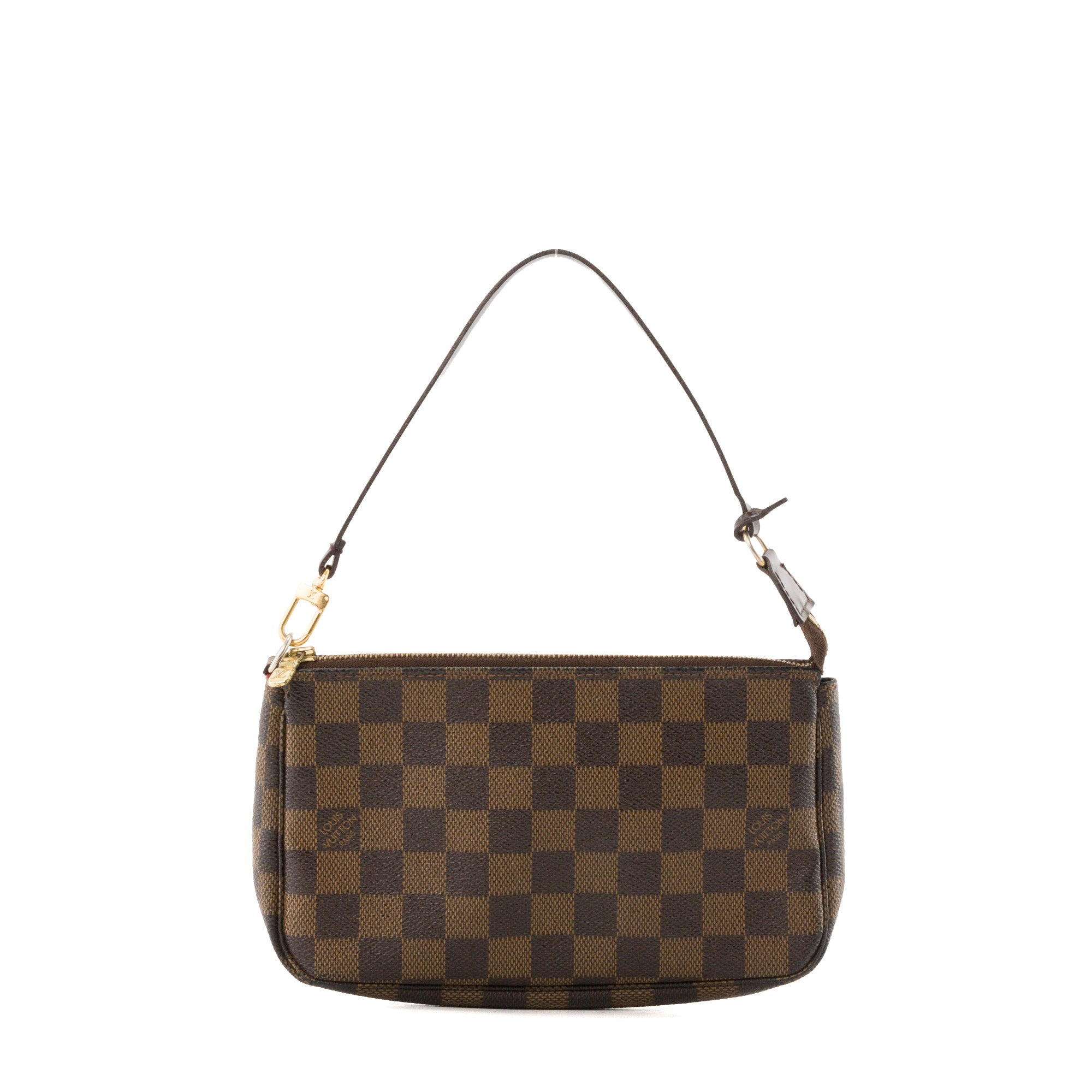 LOUIS VUITTON - Pochette Accessoires Louis Vuitton en toile enduite damier ébène