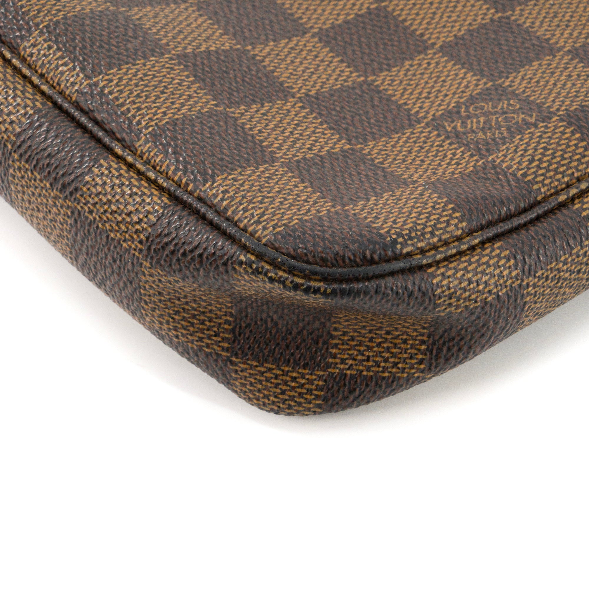 LOUIS VUITTON - Pochette Accessoires Louis Vuitton en toile enduite damier ébène