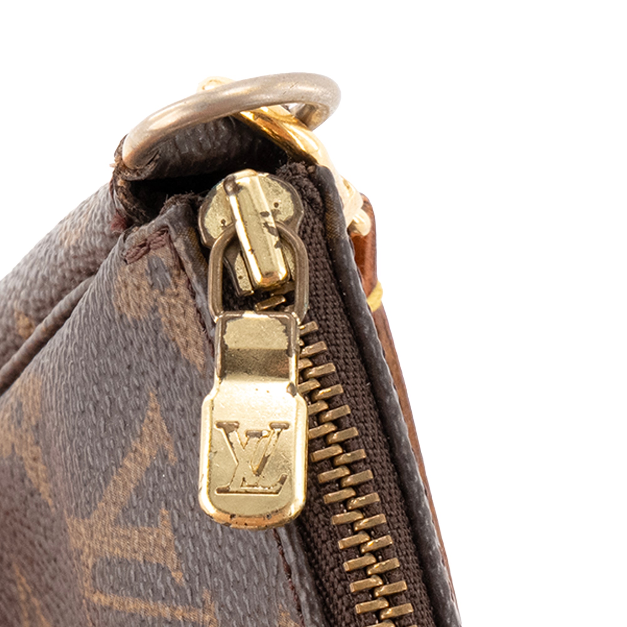 LOUIS VUITTON - Pochette Accessoires Louis Vuitton en toile enduite monogrammée vintage