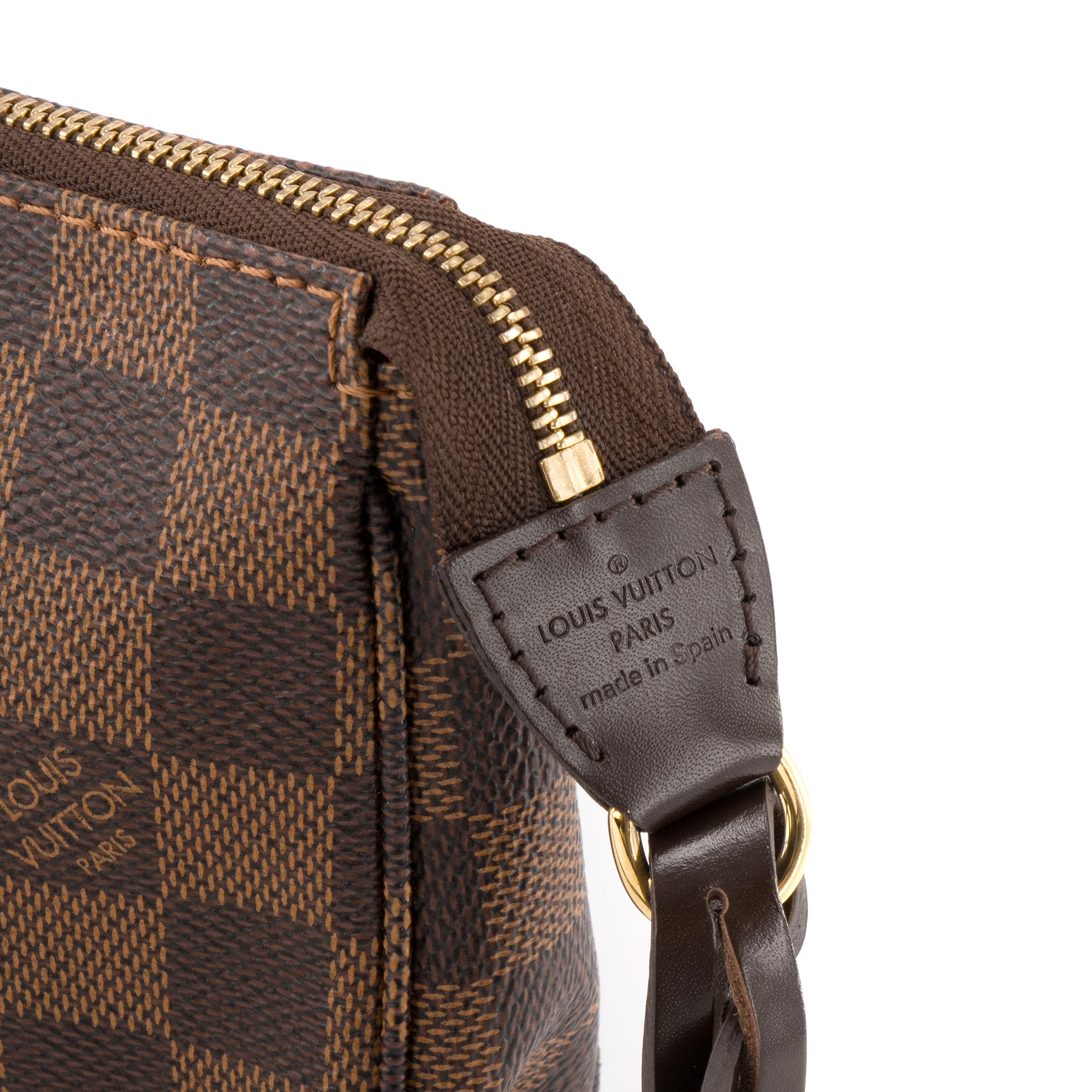 LOUIS VUITTON - Pochette Accessoires NM Louis Vuitton en toile enduite damier ébène