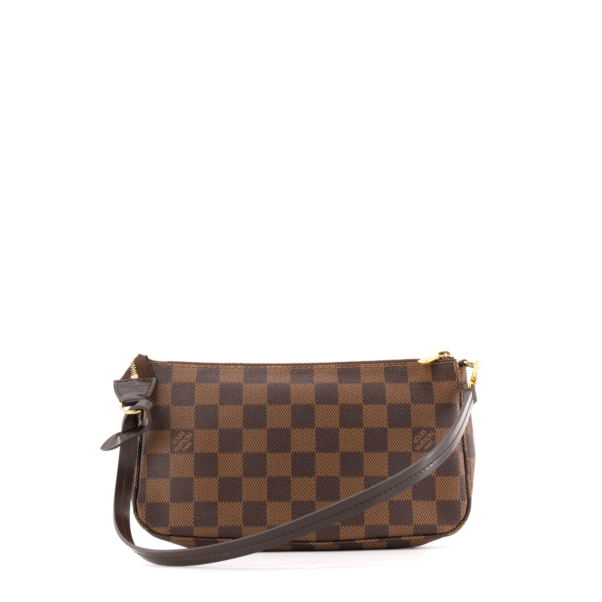 LOUIS VUITTON - Pochette Accessoires NM Louis Vuitton en toile enduite damier ébène
