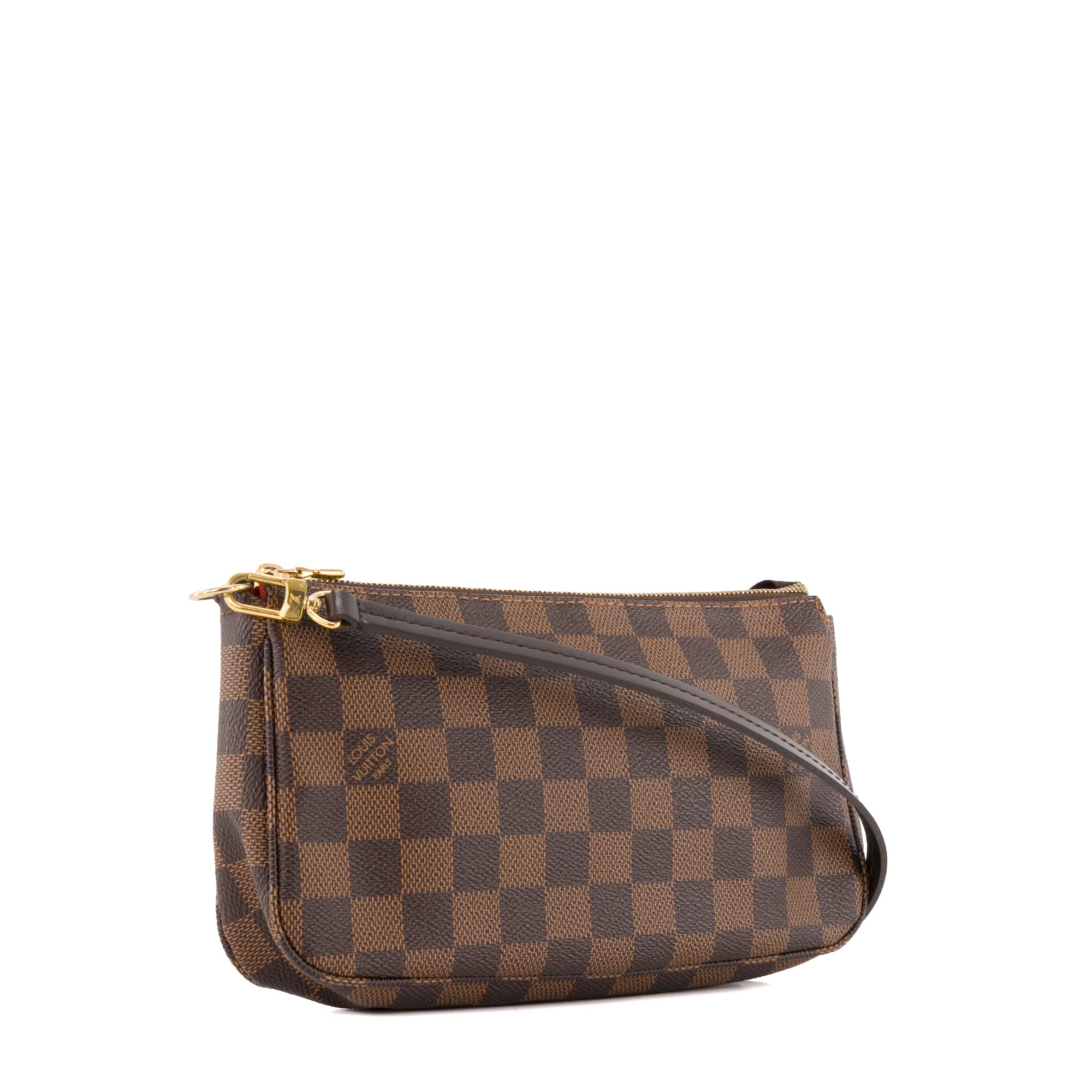 LOUIS VUITTON - Pochette Accessoires NM Louis Vuitton en toile enduite damier ébène