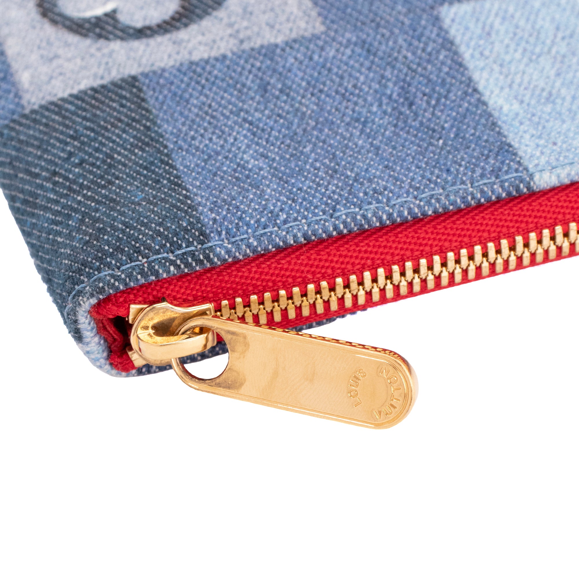 LOUIS VUITTON - Pochette City Louis Vuitton en denim patchwork