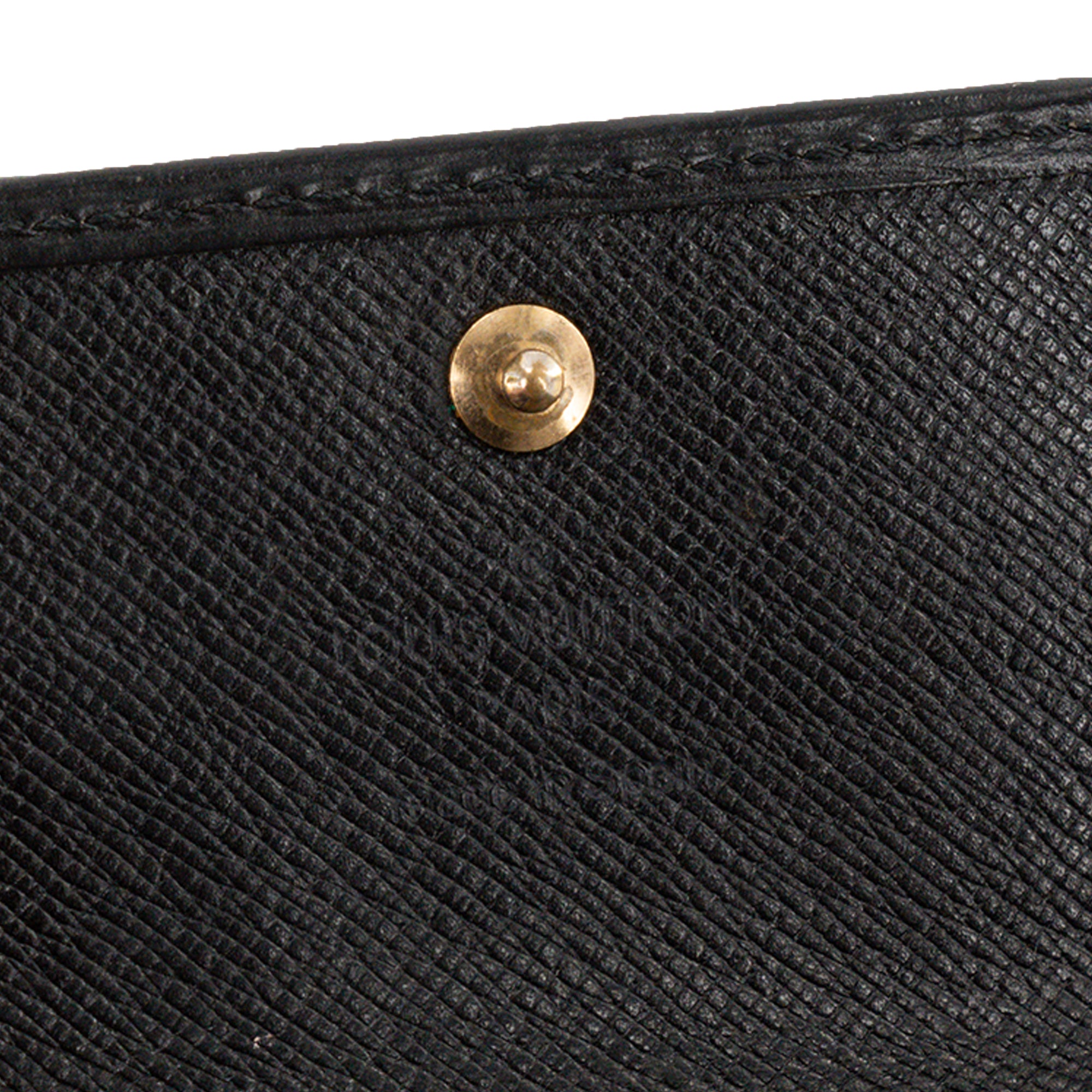 LOUIS VUITTON - Pochette Clés Louis Vuitton en cuir épi noir vintage