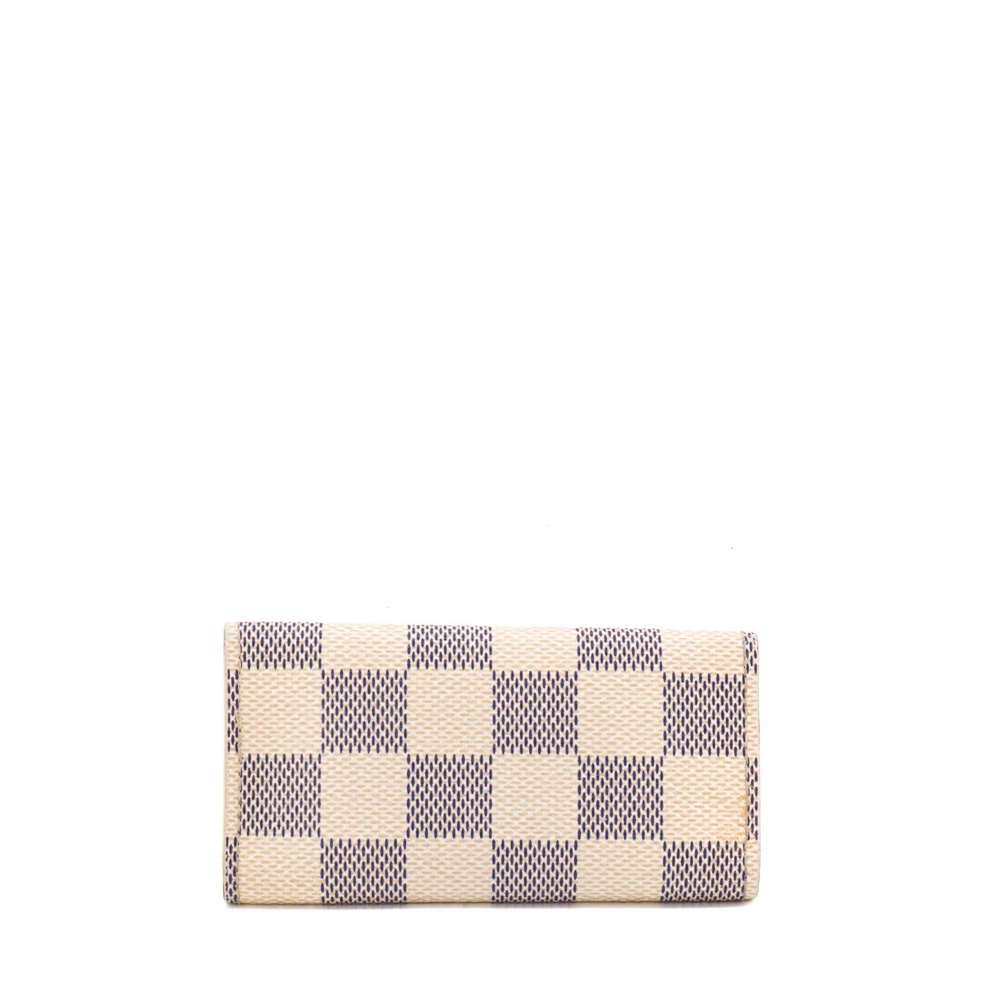LOUIS VUITTON - Pochette Clés Louis Vuitton en toile enduite damier azur