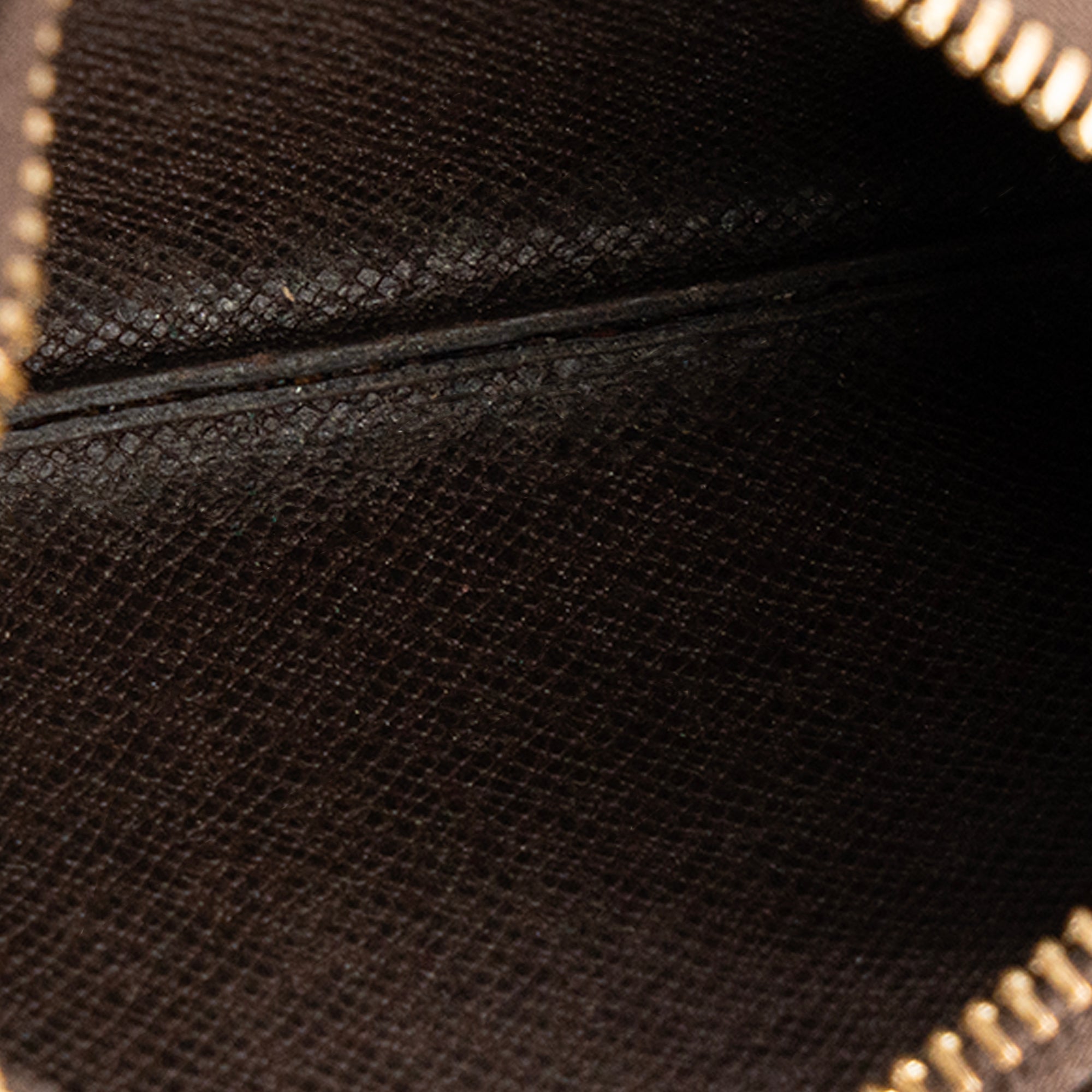 Louis Vuitton - Pochette clés Louis Vuitton en toile enduite damier ébène