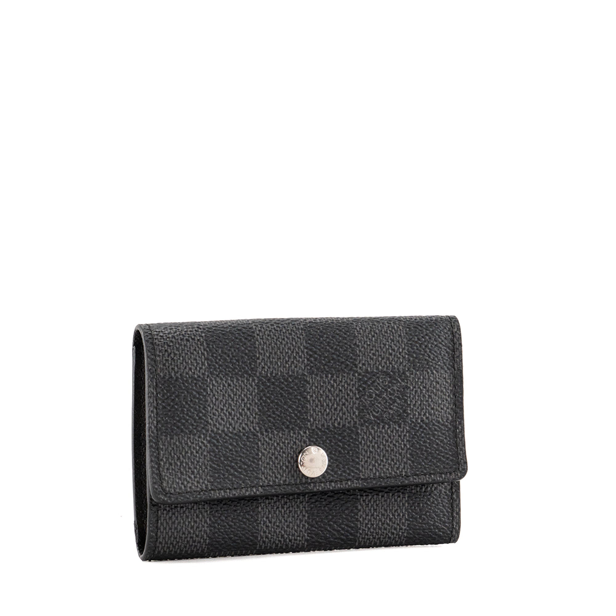 LOUIS VUITTON - Pochette clés Louis Vuitton en toile enduite damier éclipse