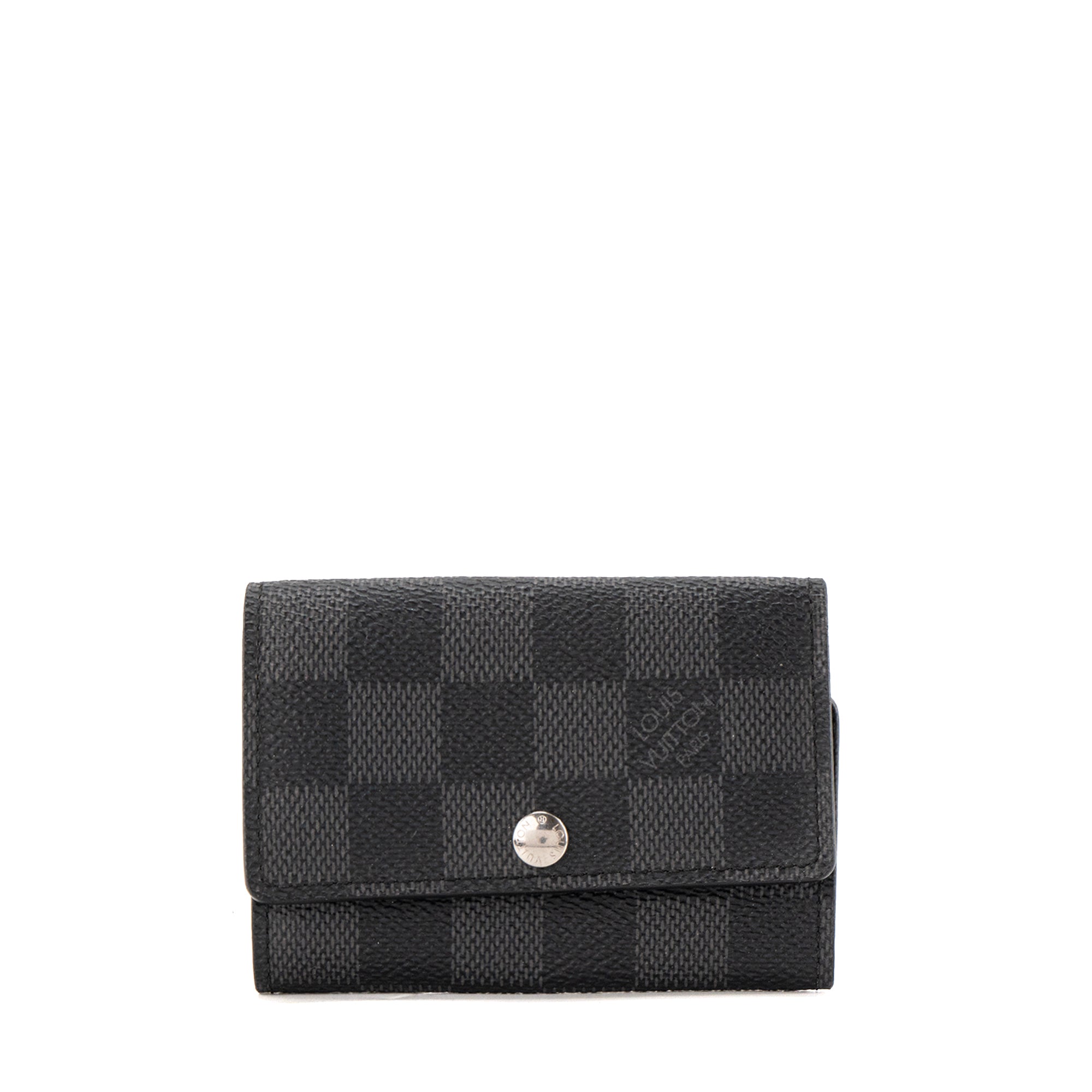 LOUIS VUITTON - Pochette clés Louis Vuitton en toile enduite damier éclipse