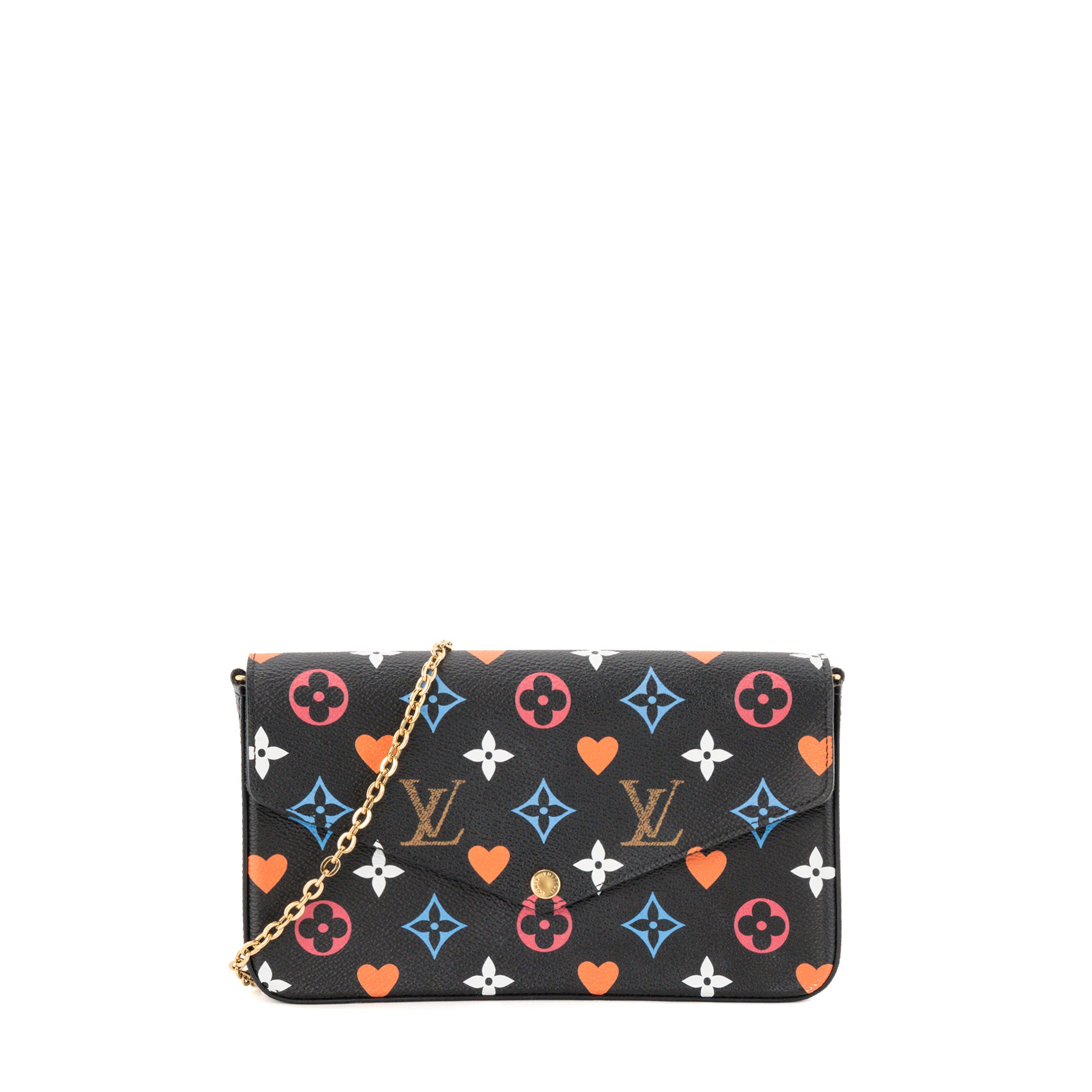 LOUIS VUITTON - Pochette Félicie Game On Louis Vuitton en toile enduite monogrammée multicolore édition limitée