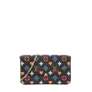 LOUIS VUITTON - Pochette Félicie Game On Louis Vuitton en toile enduite monogrammée multicolore édition limitée