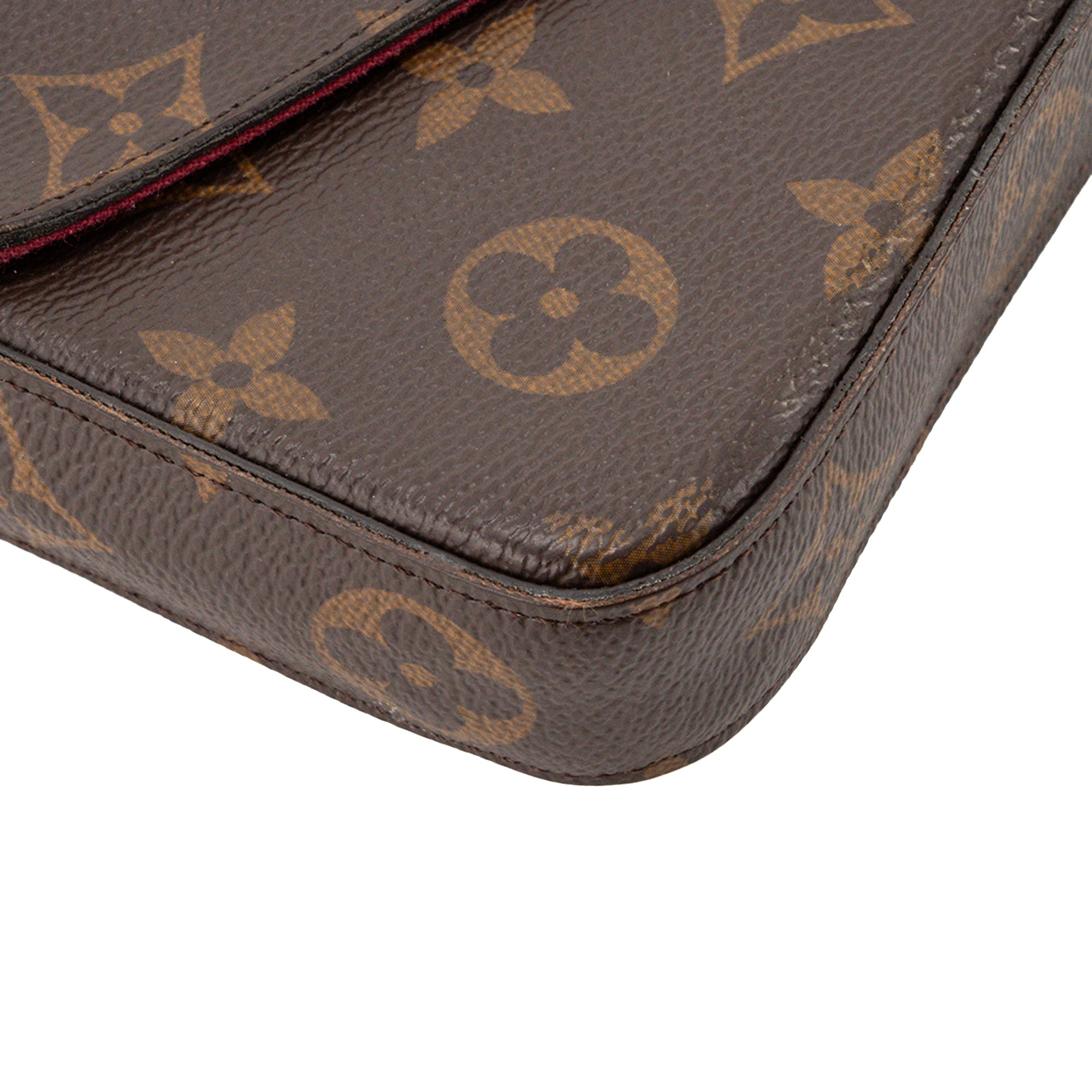 LOUIS VUITTON - Sac à bandoulière Félicie Louis Vuitton en toile enduite monogrammée