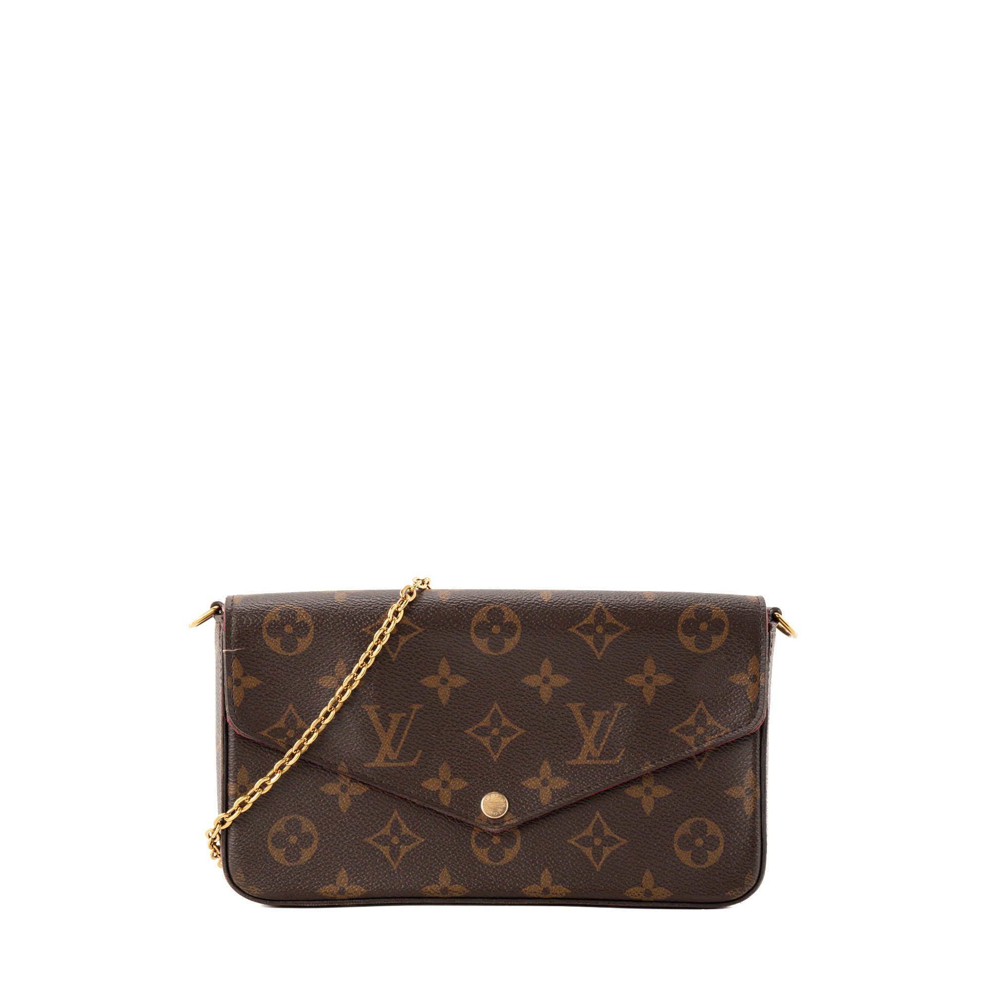 LOUIS VUITTON - Sac à bandoulière Félicie Louis Vuitton en toile enduite monogrammée