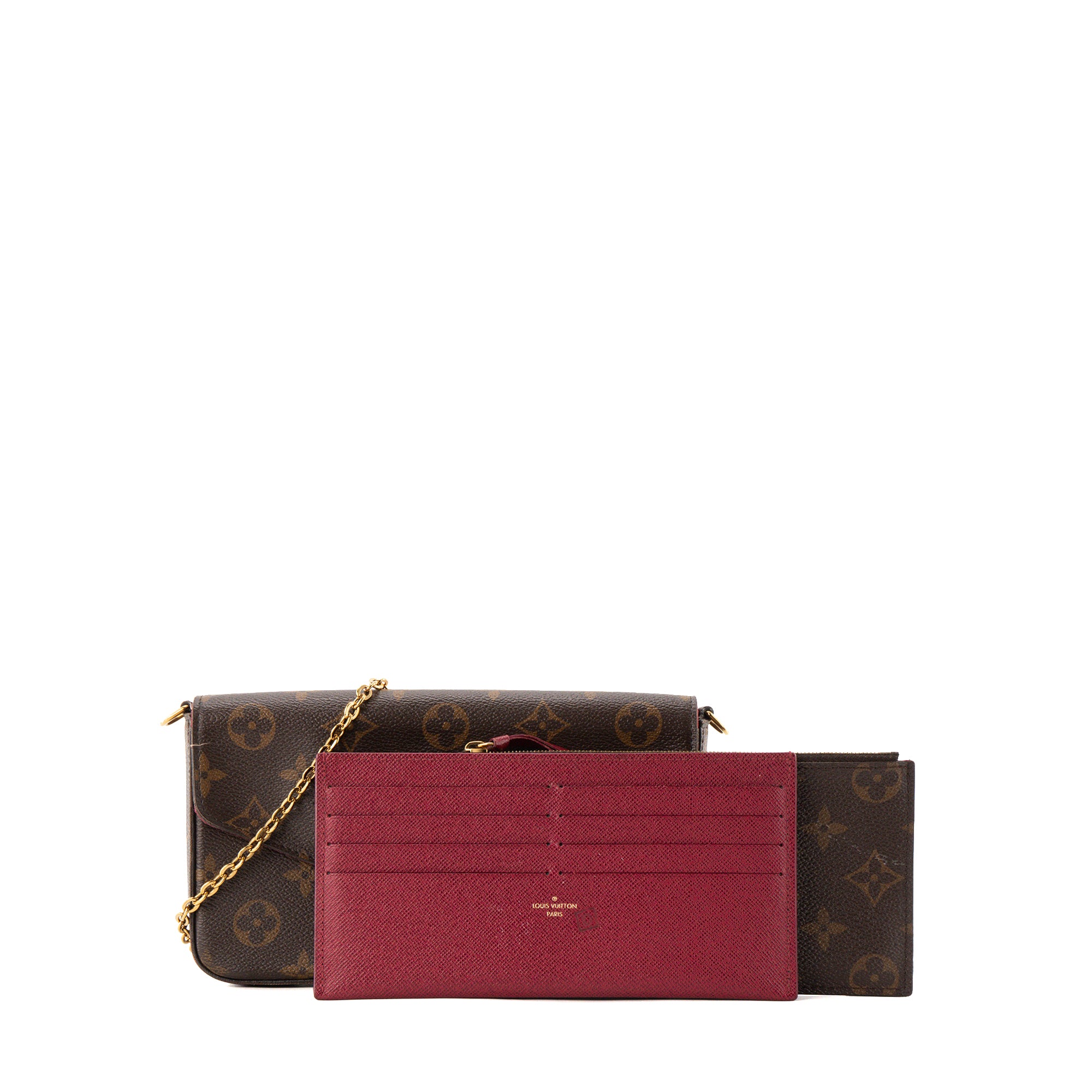LOUIS VUITTON - Sac à bandoulière Félicie Louis Vuitton en toile enduite monogrammée