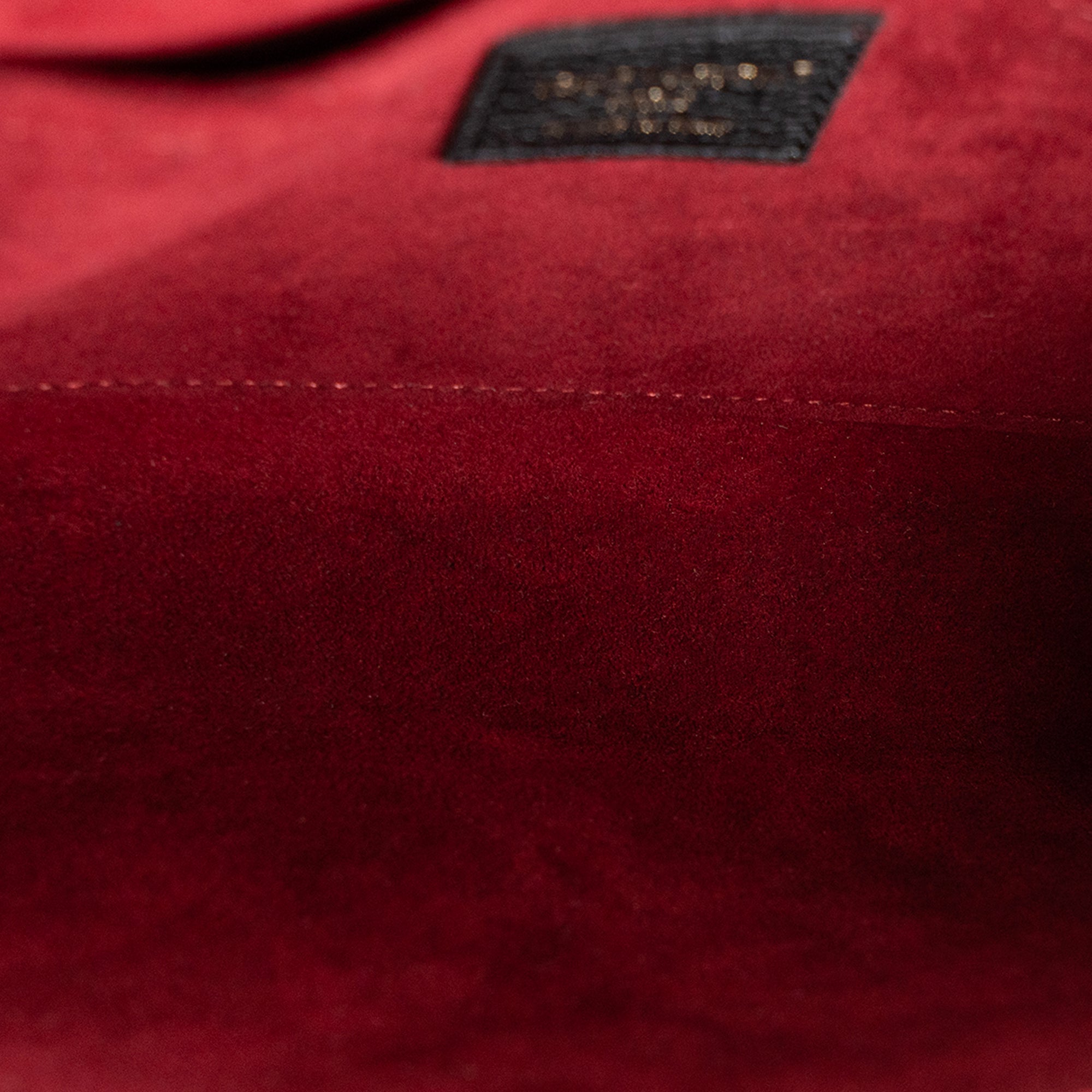 LOUIS VUITTON - Pochette Félicie Louis Vuitton en cuir empreinte noir et beige