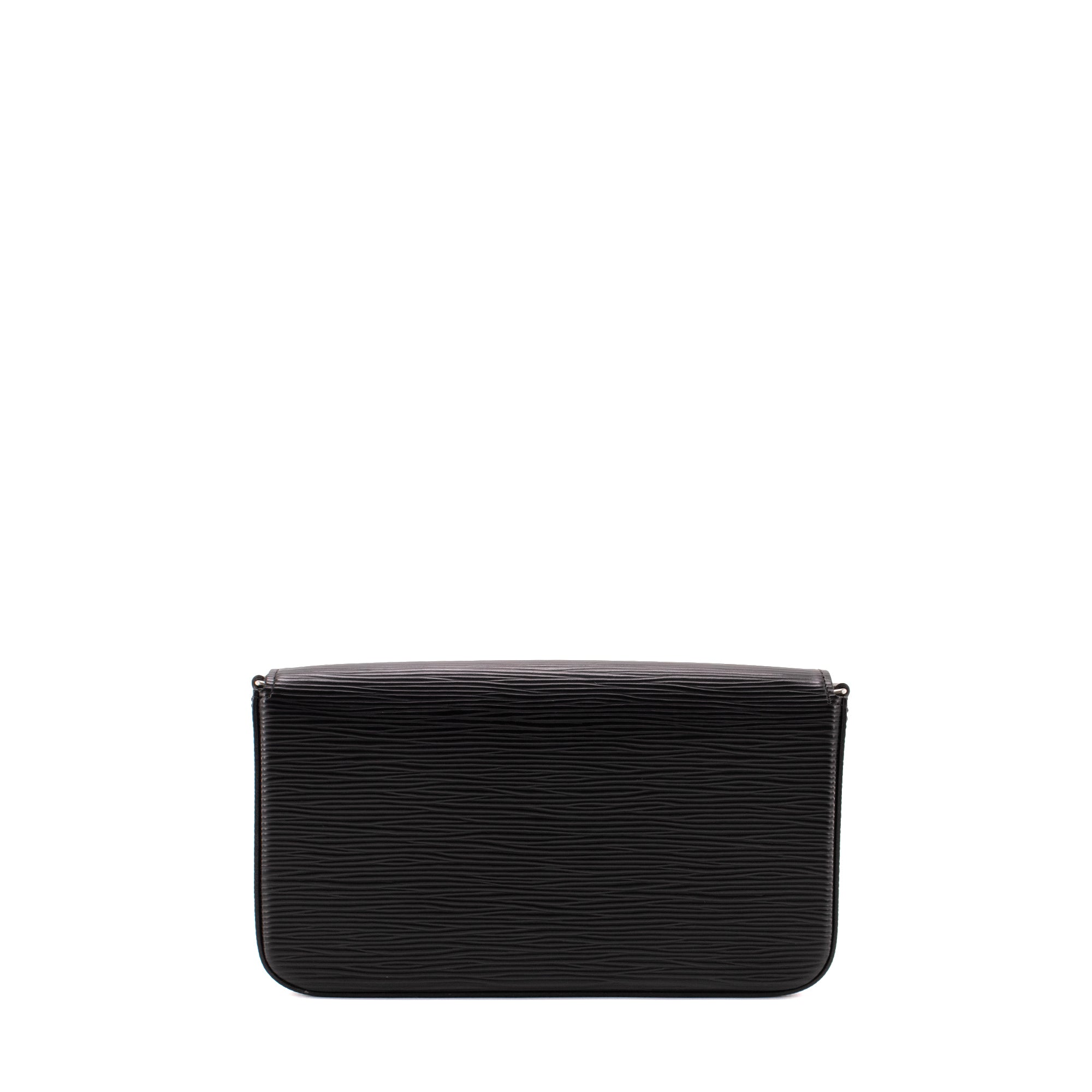 LOUIS VUITTON - Sac à bandoulière Pochette Félicie Louis Vuitton en cuir épi noir