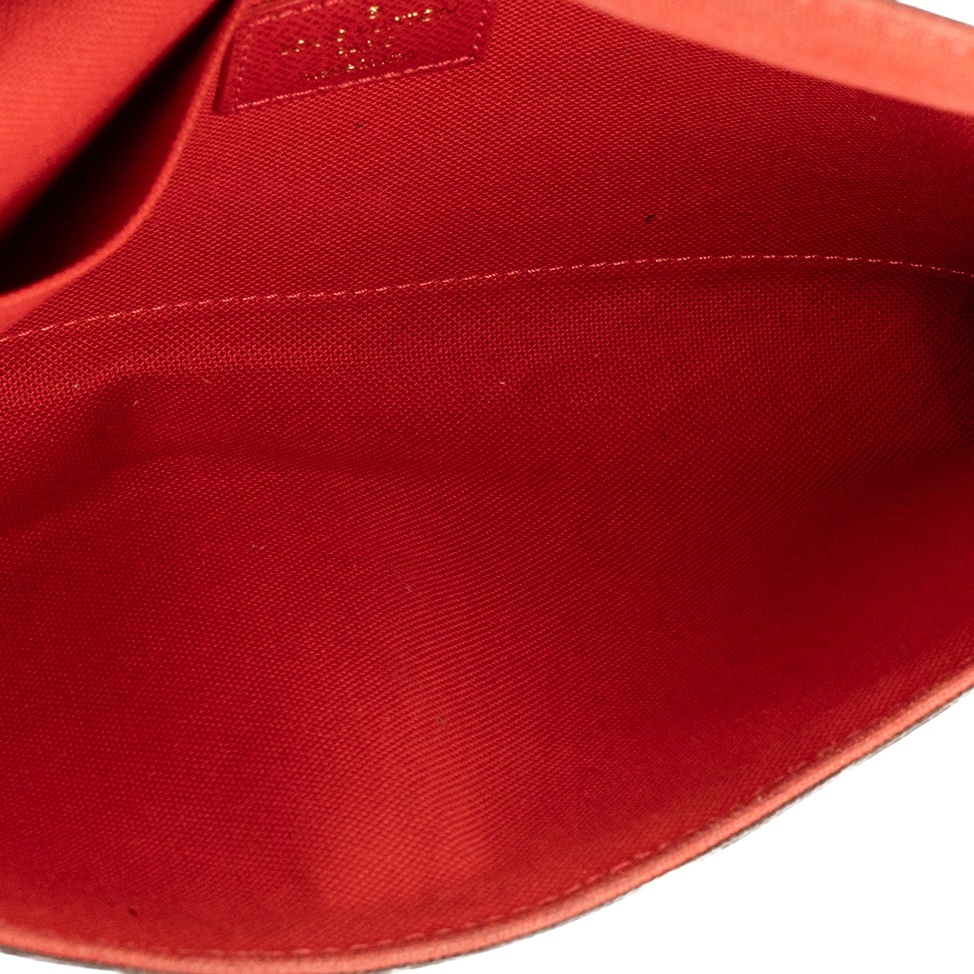 LOUIS VUITTON - Pochette Félicie Louis Vuitton en toile enduite damier ébène