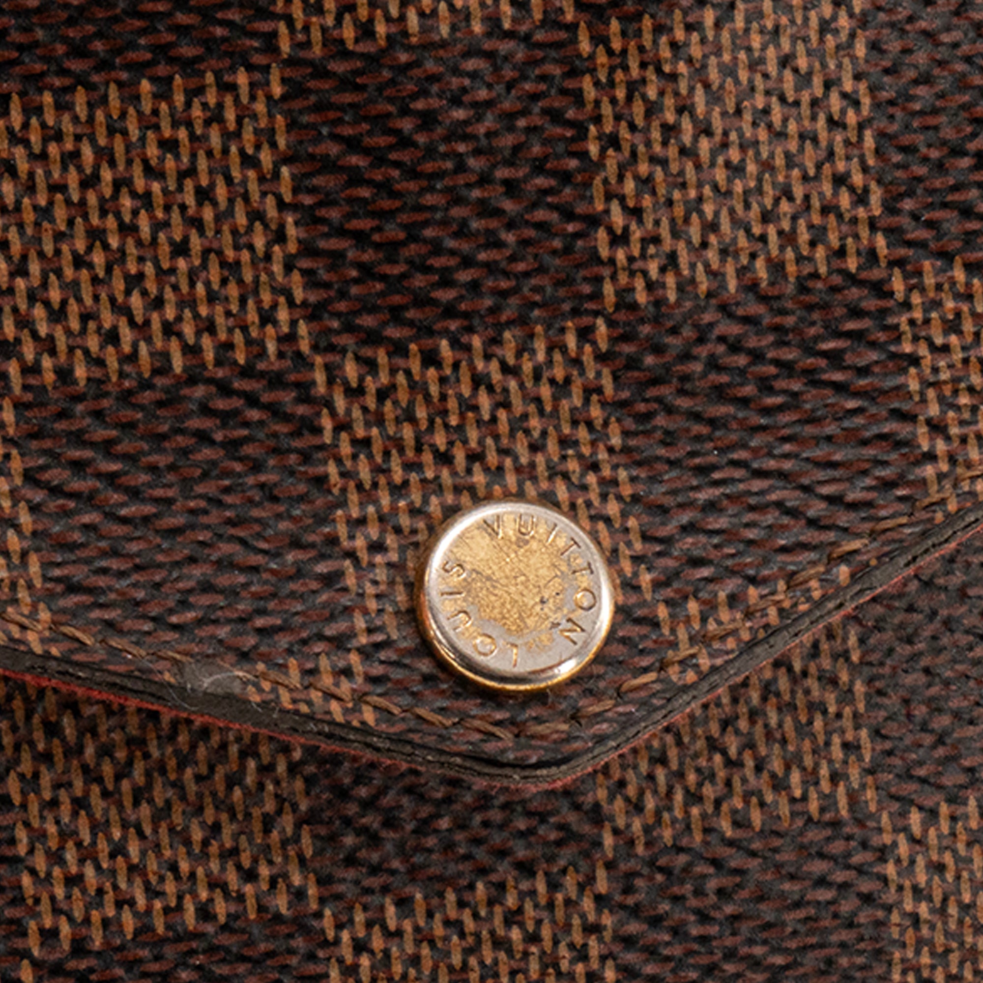 LOUIS VUITTON - Pochette Félicie Louis Vuitton en toile enduite damier ébène