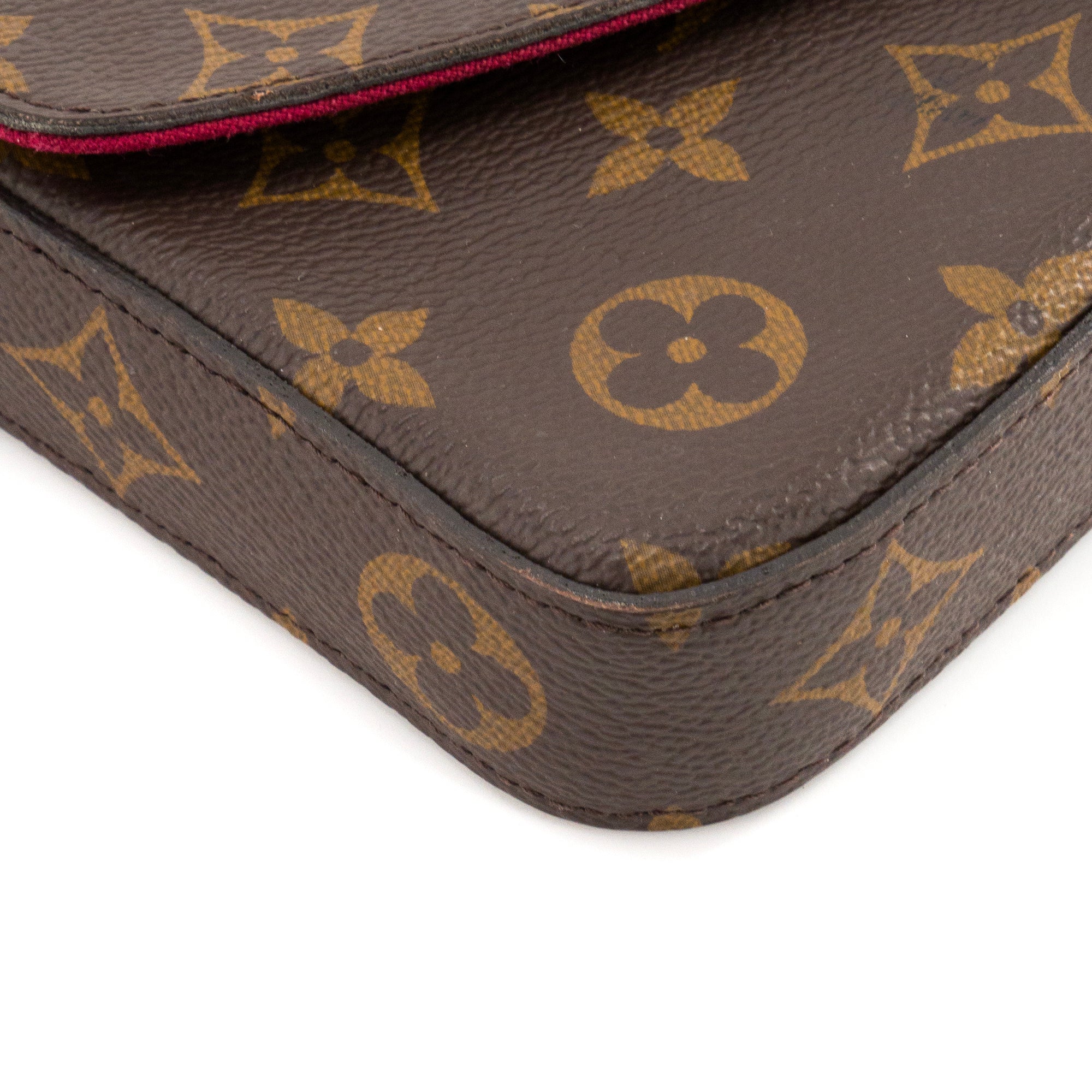 LOUIS VUITTON - Pochette Félicie Louis Vuitton en toile enduite monogrammée