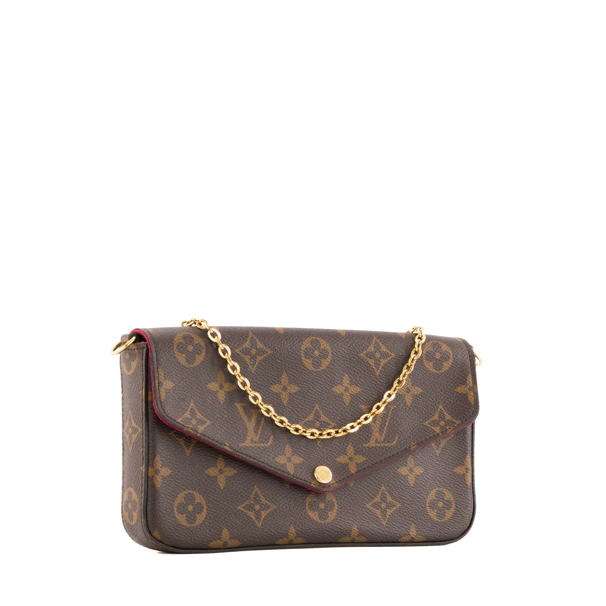 LOUIS VUITTON - Pochette Félicie Louis Vuitton en toile enduite monogrammée