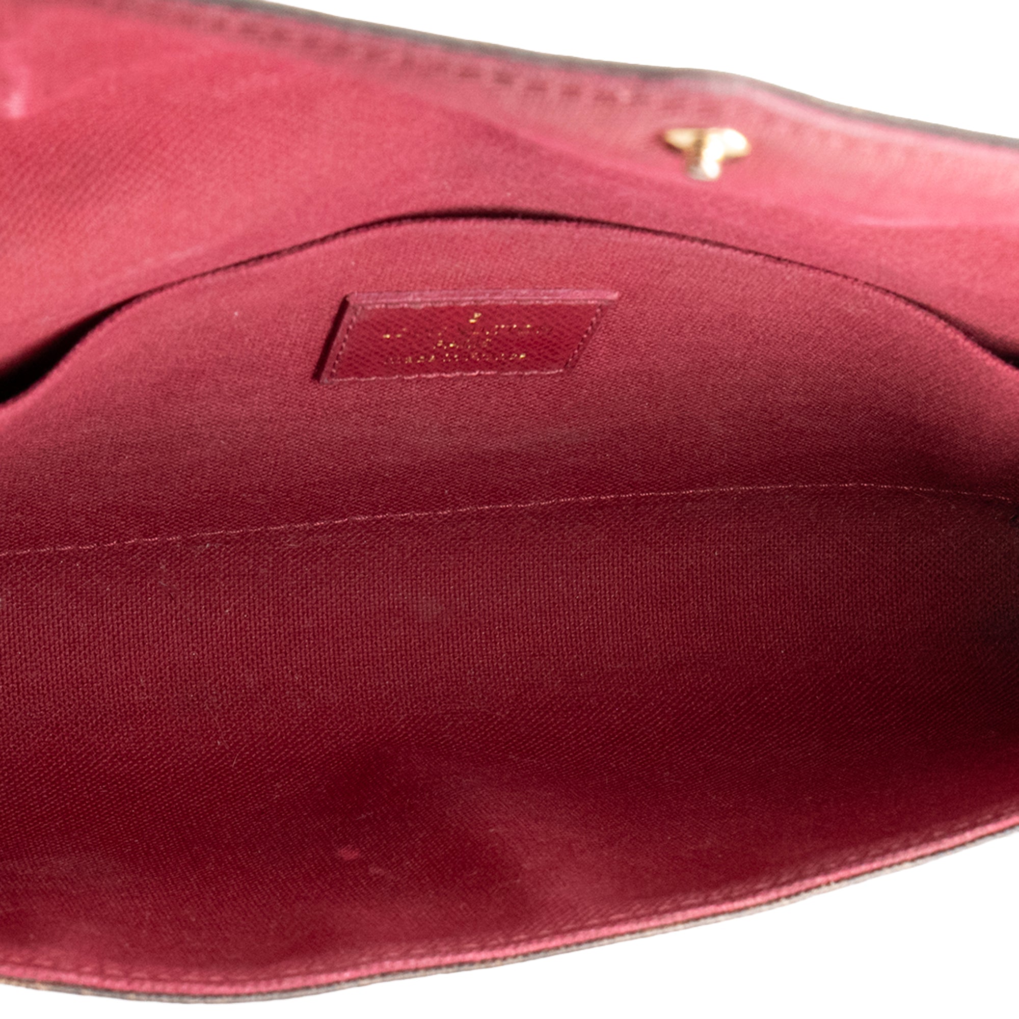 LOUIS VUITTON - Pochette Félicie Louis Vuitton en toile enduite monogrammée