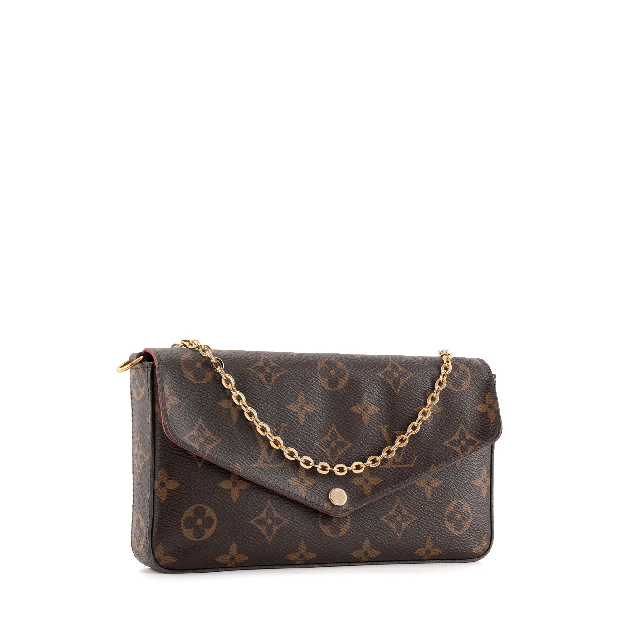 LOUIS VUITTON - Pochette Félicie Louis Vuitton en toile enduite monogrammée