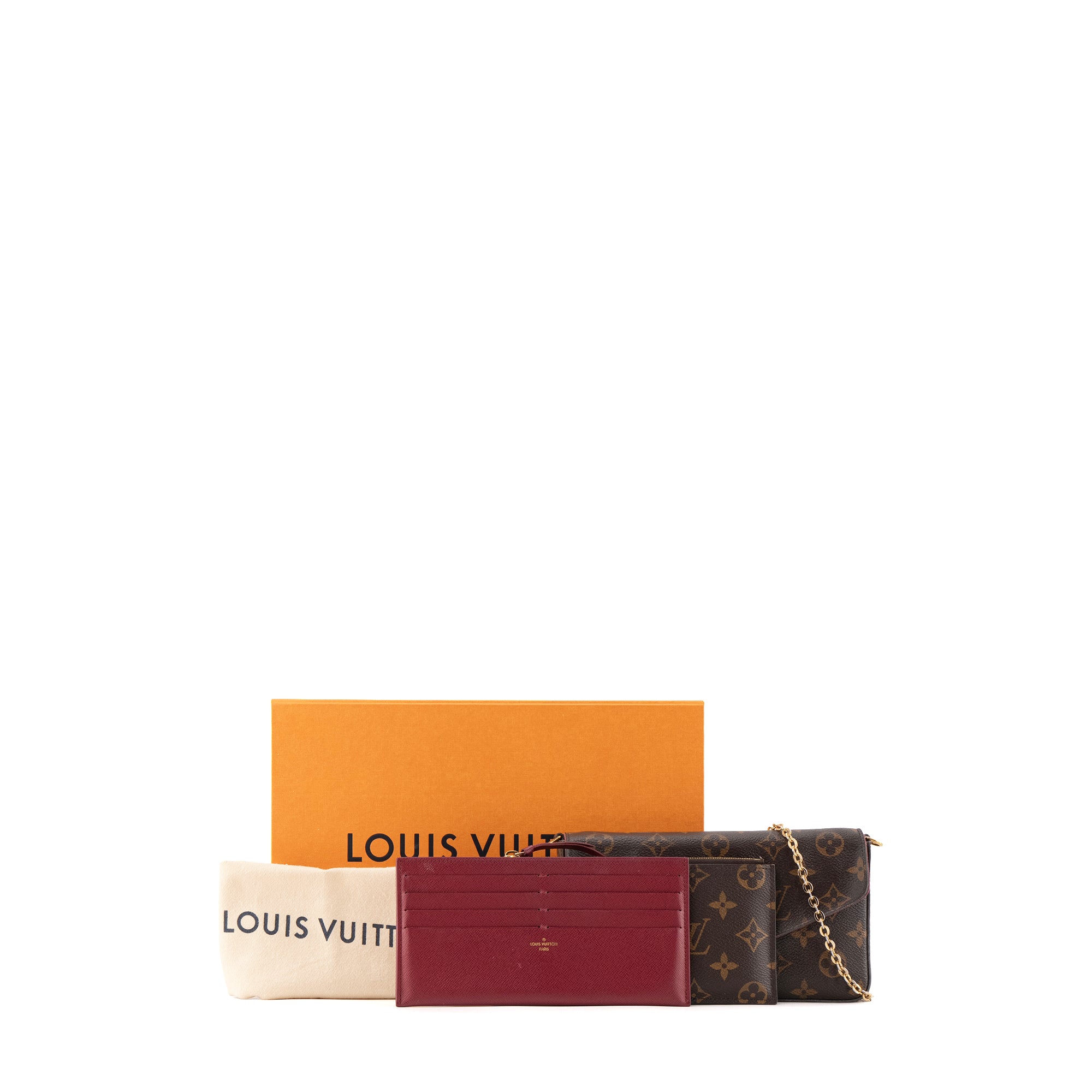 LOUIS VUITTON - Pochette Félicie Louis Vuitton en toile enduite monogrammée