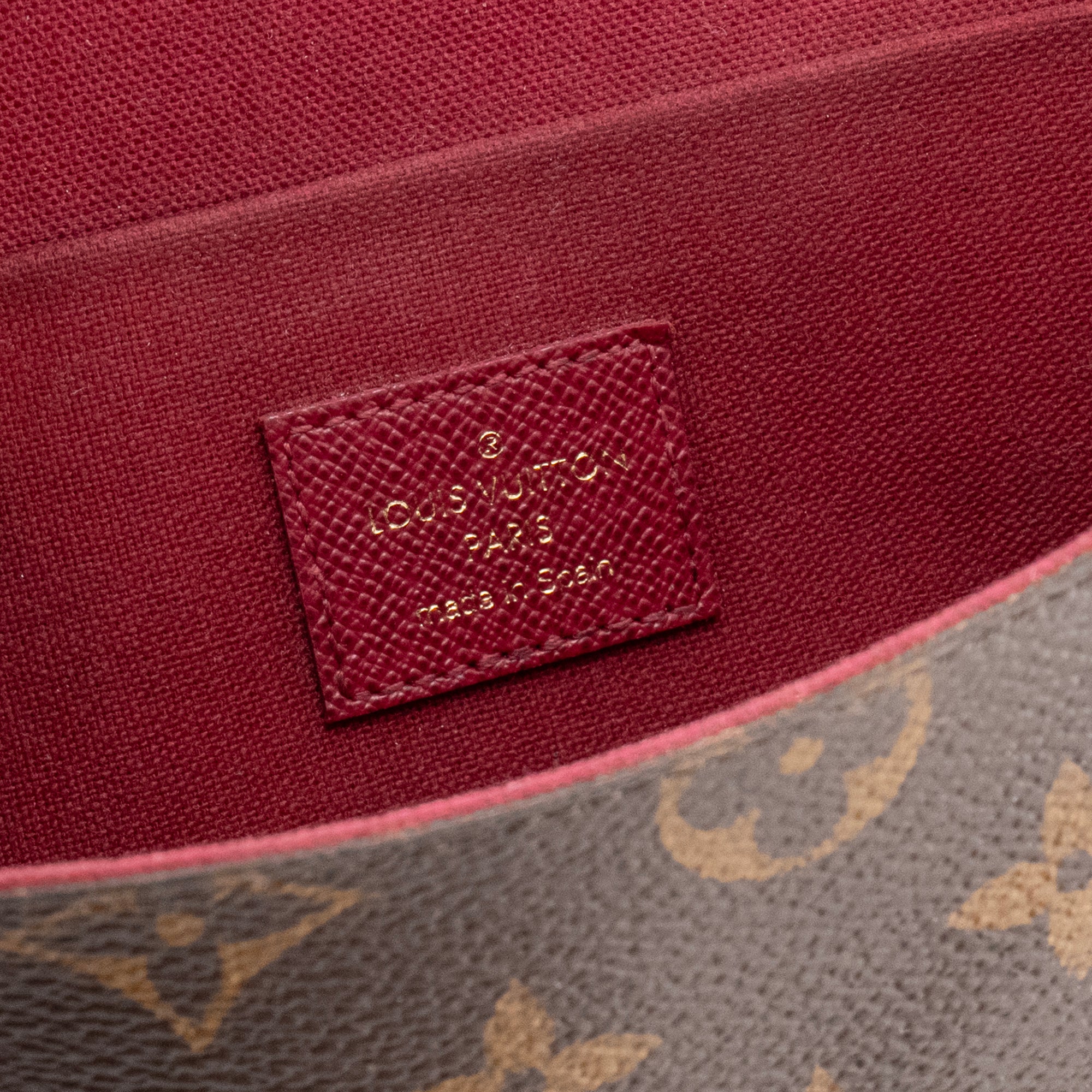 LOUIS VUITTON - Pochette Félicie Louis Vuitton en toile enduite monogrammée