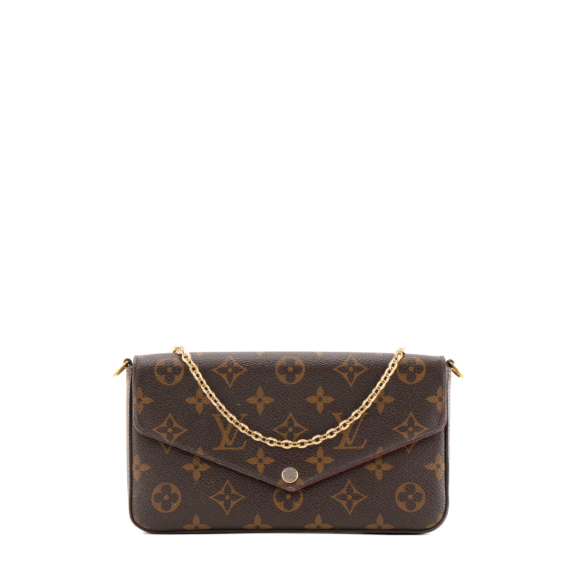 LOUIS VUITTON - Pochette Félicie Louis Vuitton en toile enduite monogrammée