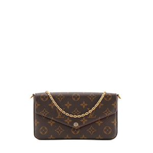LOUIS VUITTON - Pochette Félicie Louis Vuitton en toile enduite monogrammée
