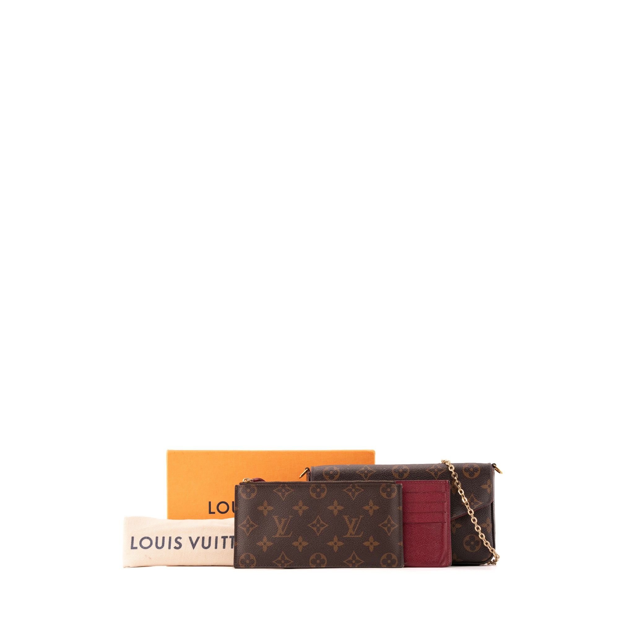 LOUIS VUITTON - Pochette Félicie Louis Vuitton en toile enduite monogrammée