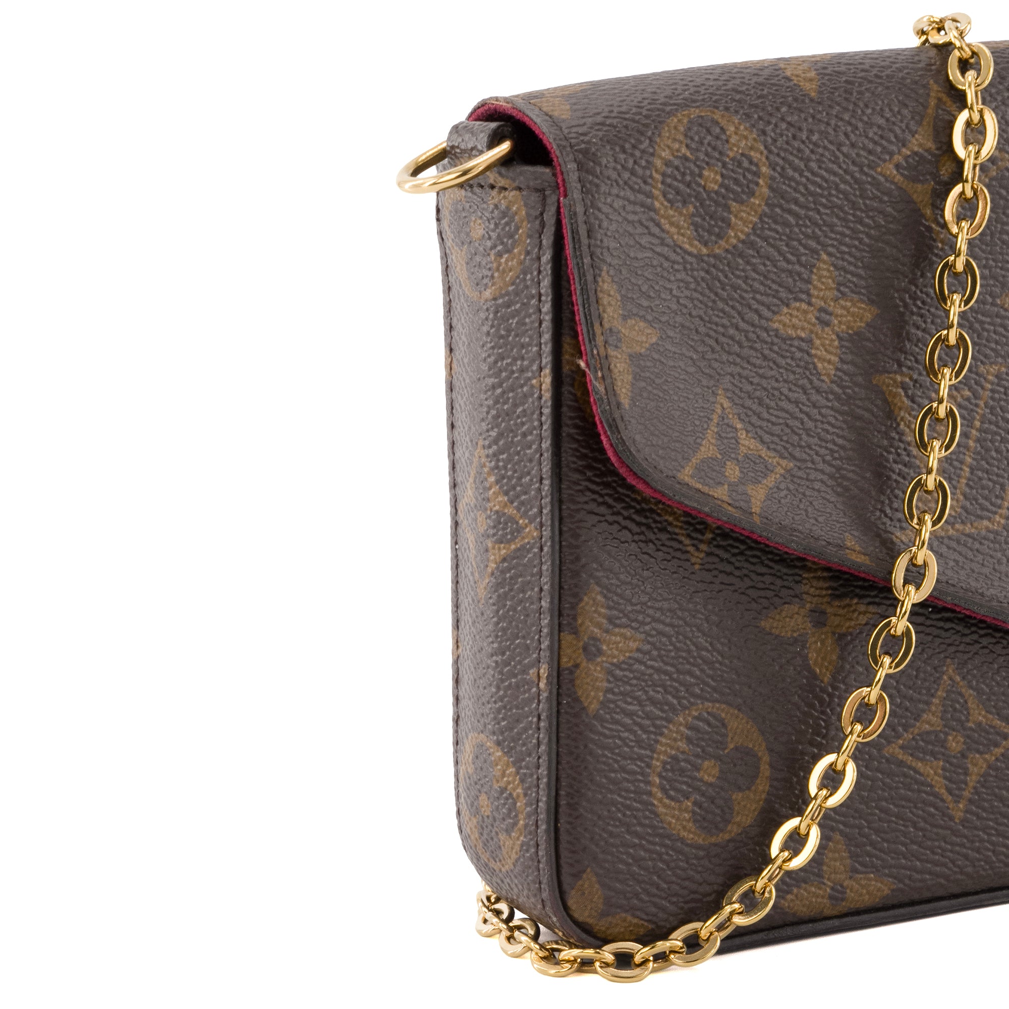 LOUIS VUITTON - Pochette Félicie Louis Vuitton en toile enduite monogrammée