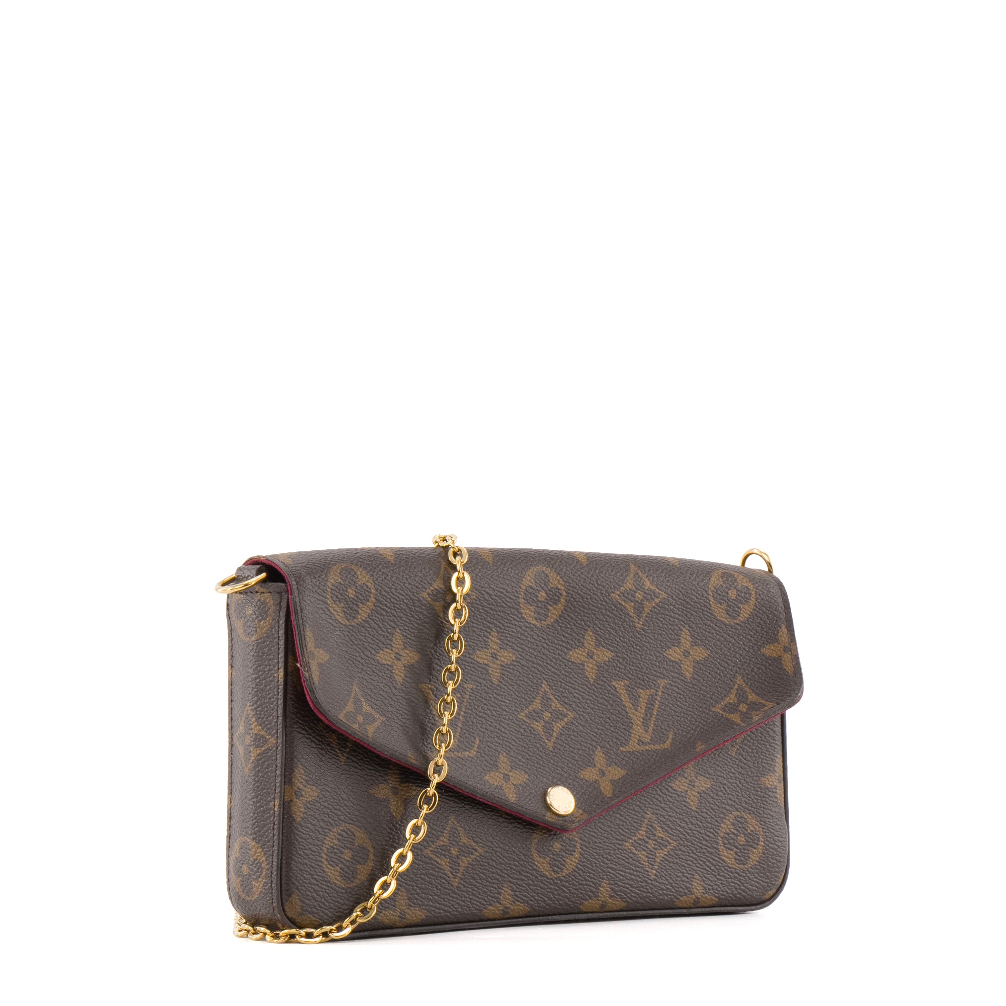 LOUIS VUITTON - Pochette Félicie Louis Vuitton en toile enduite monogrammée