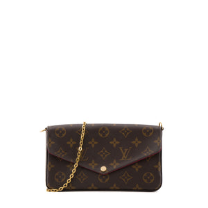 LOUIS VUITTON - Pochette Félicie Louis Vuitton en toile enduite monogrammée